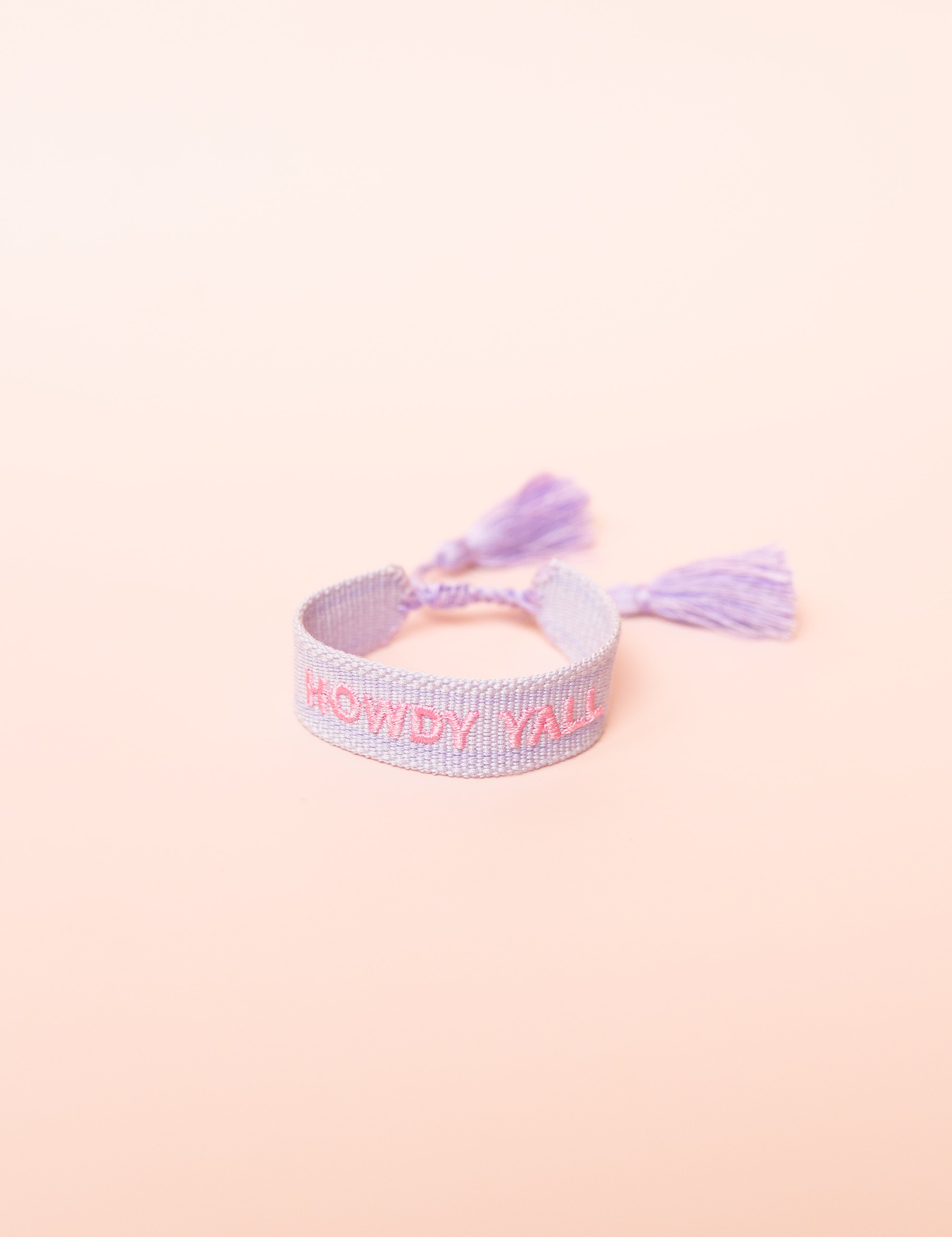 Howdy Y'all Embroidered Bracelet
