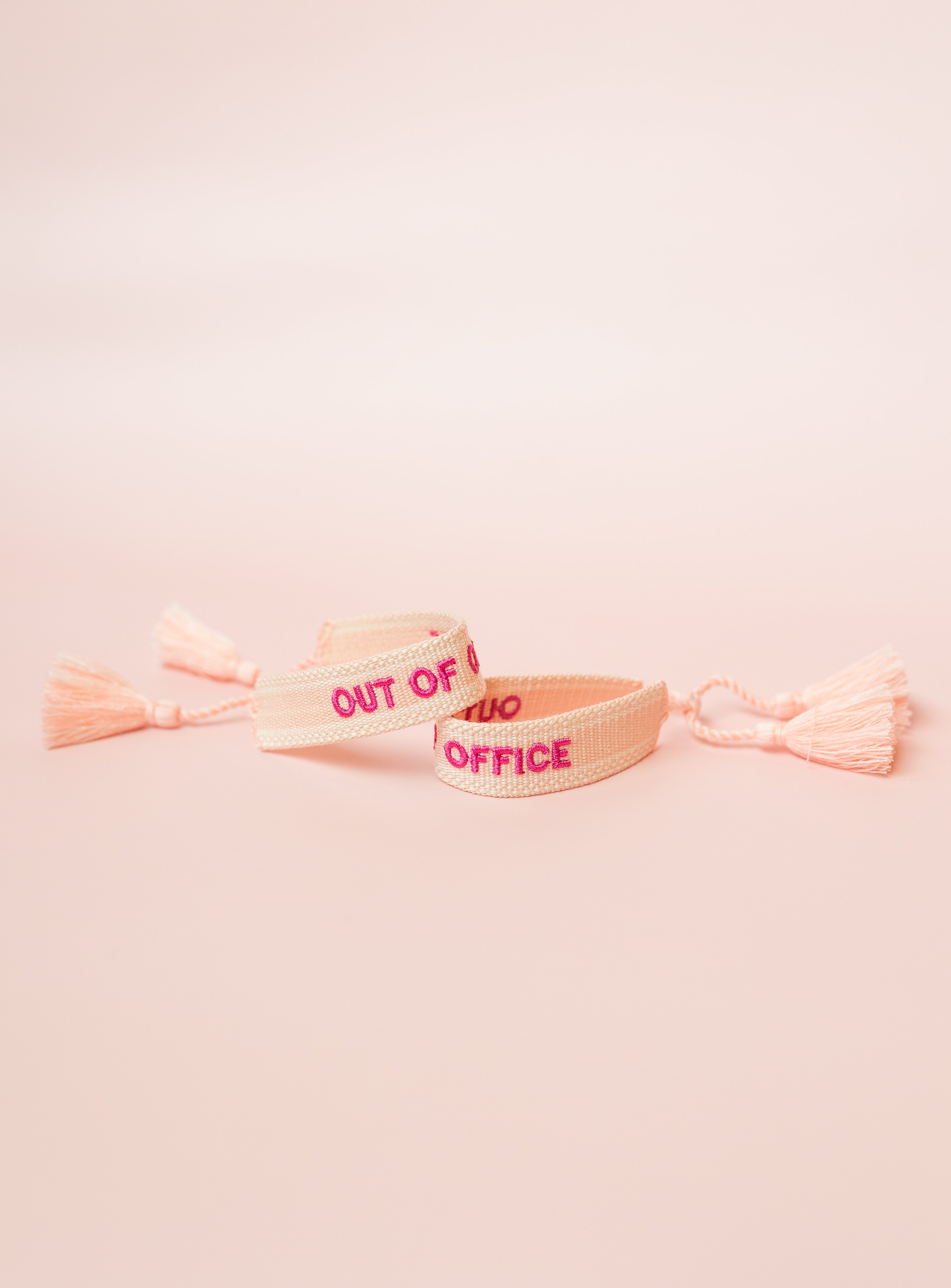 Out Of Office Embroidered Bracelet