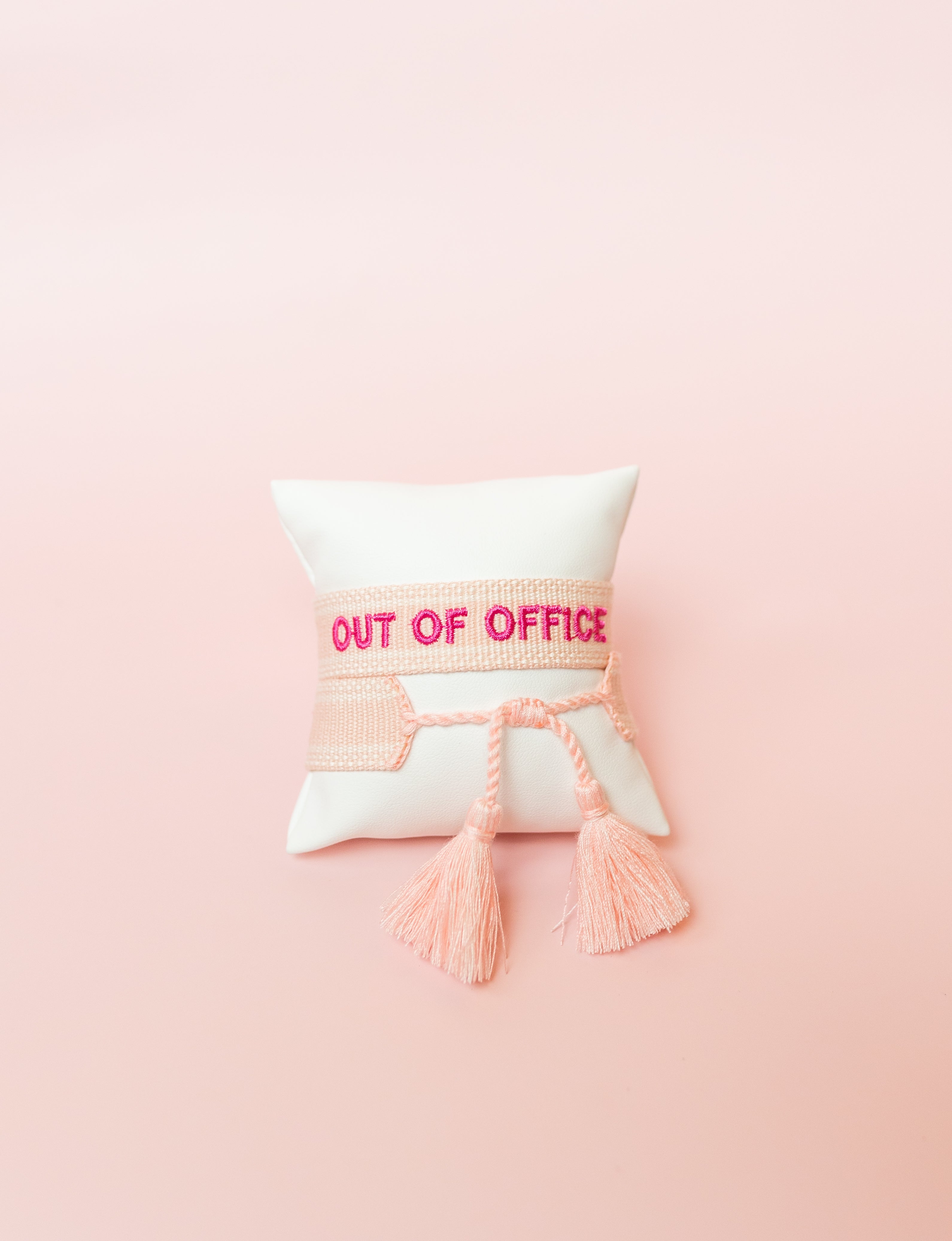 Out Of Office Embroidered Bracelet
