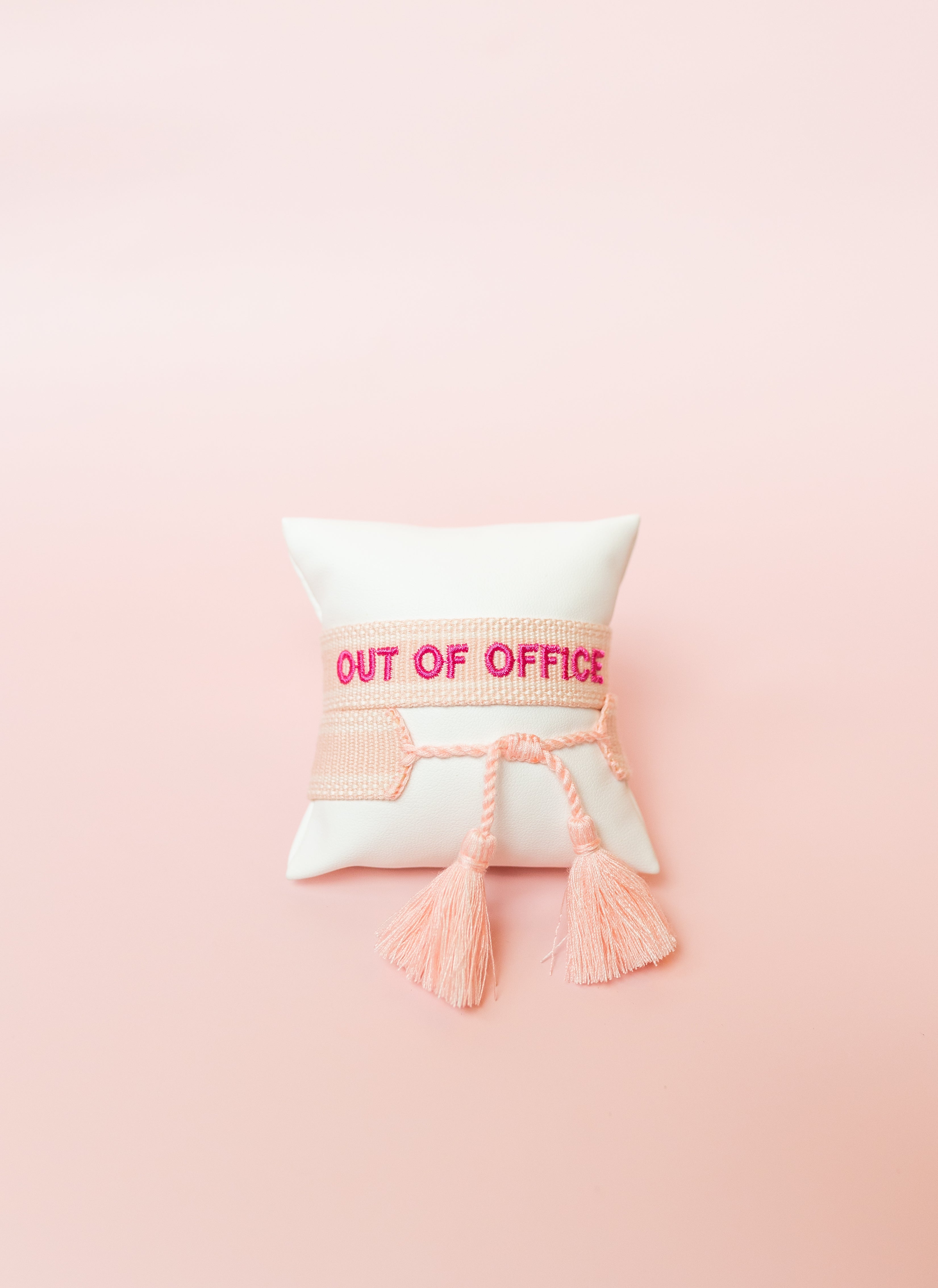 Out Of Office Embroidered Bracelet