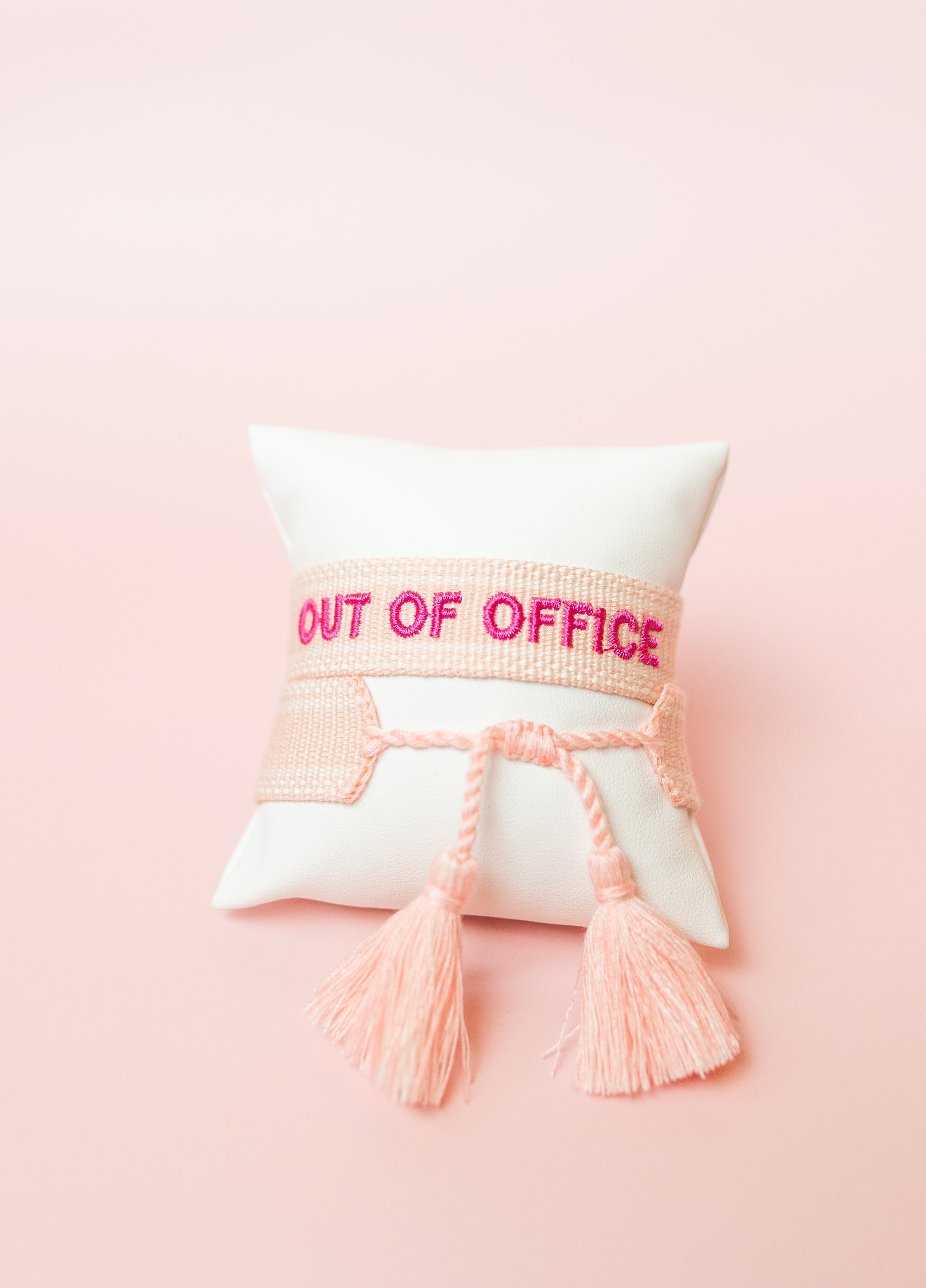 Out Of Office Embroidered Bracelet