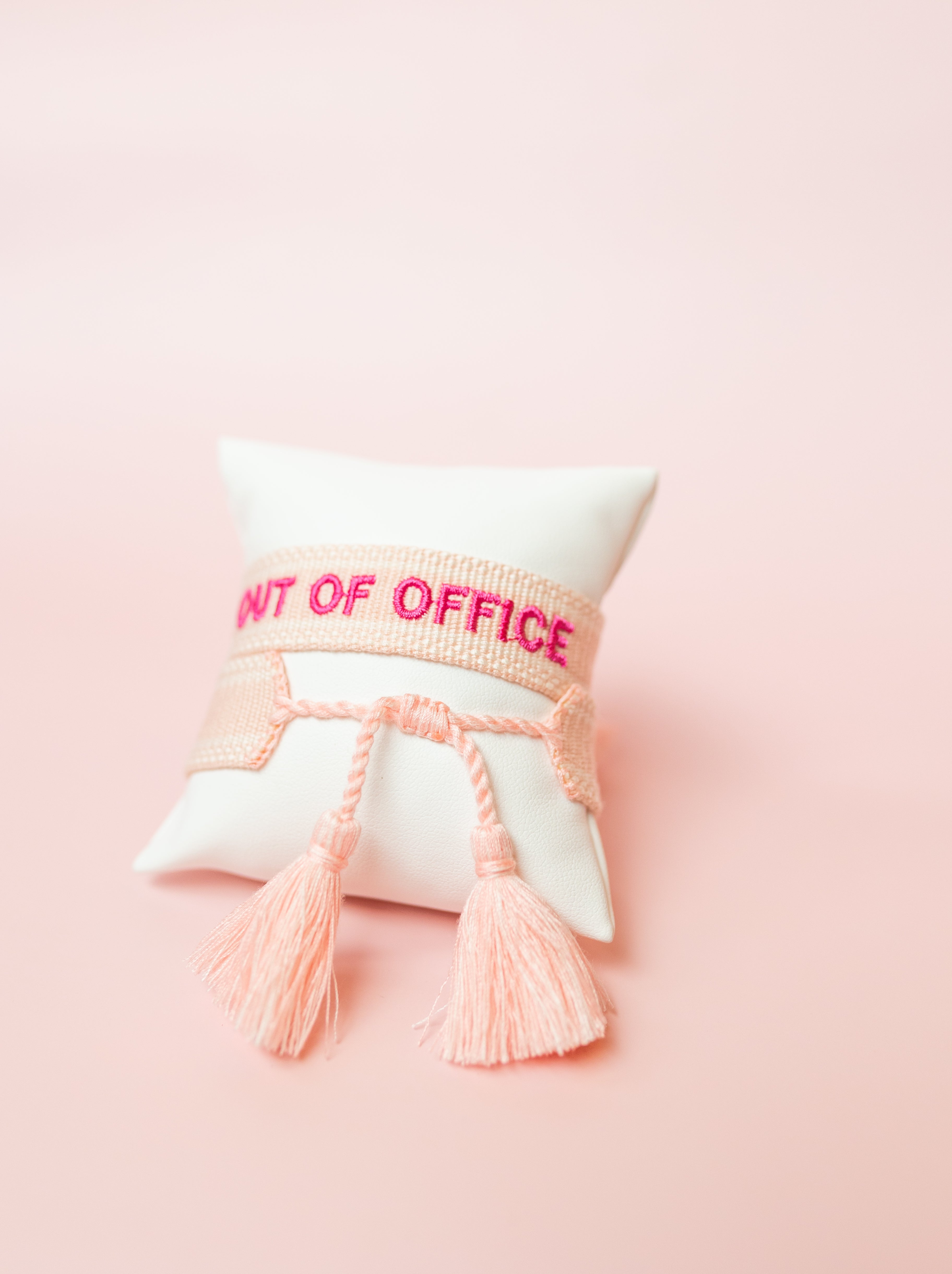 Out Of Office Embroidered Bracelet