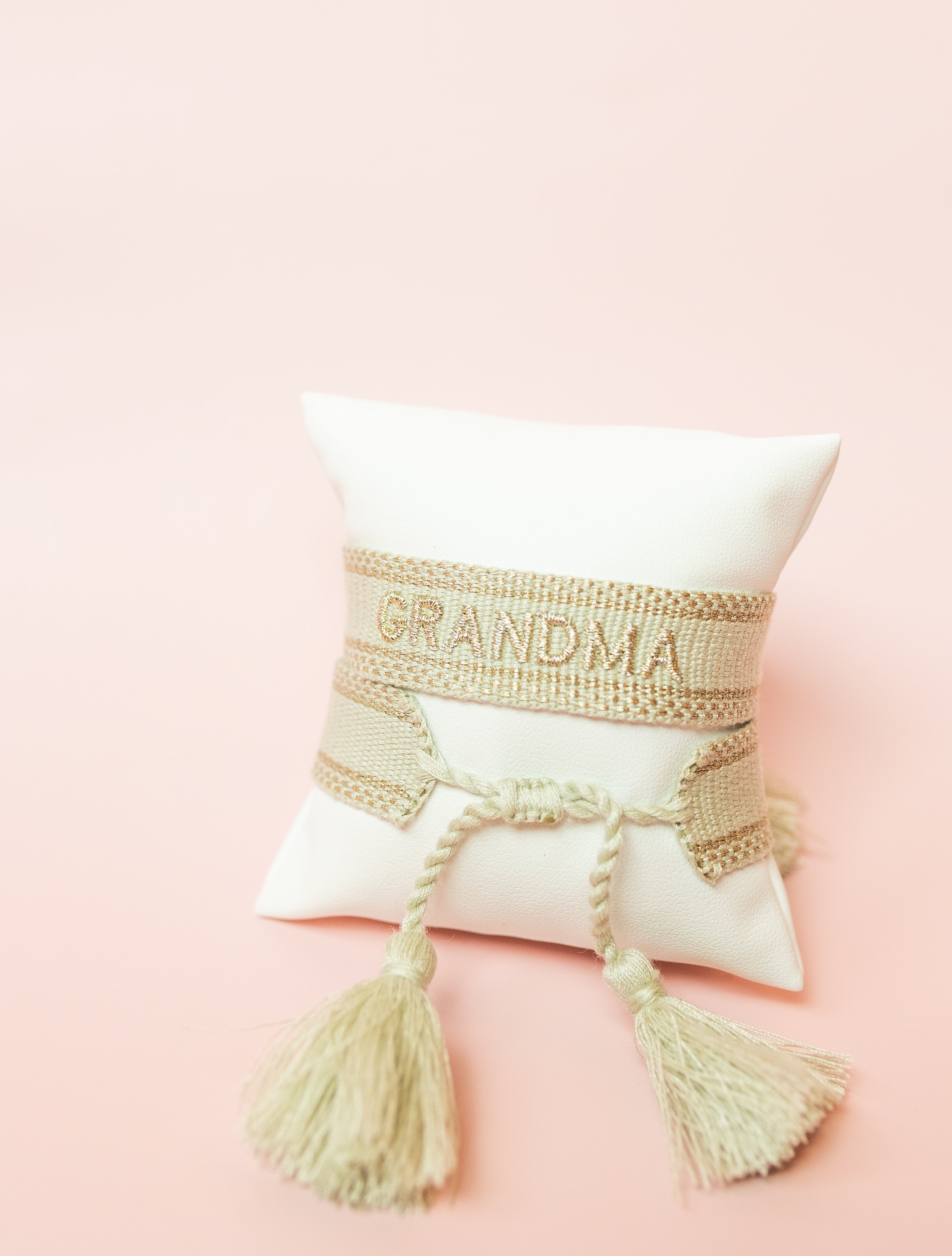Grandma Embroidered Bracelet