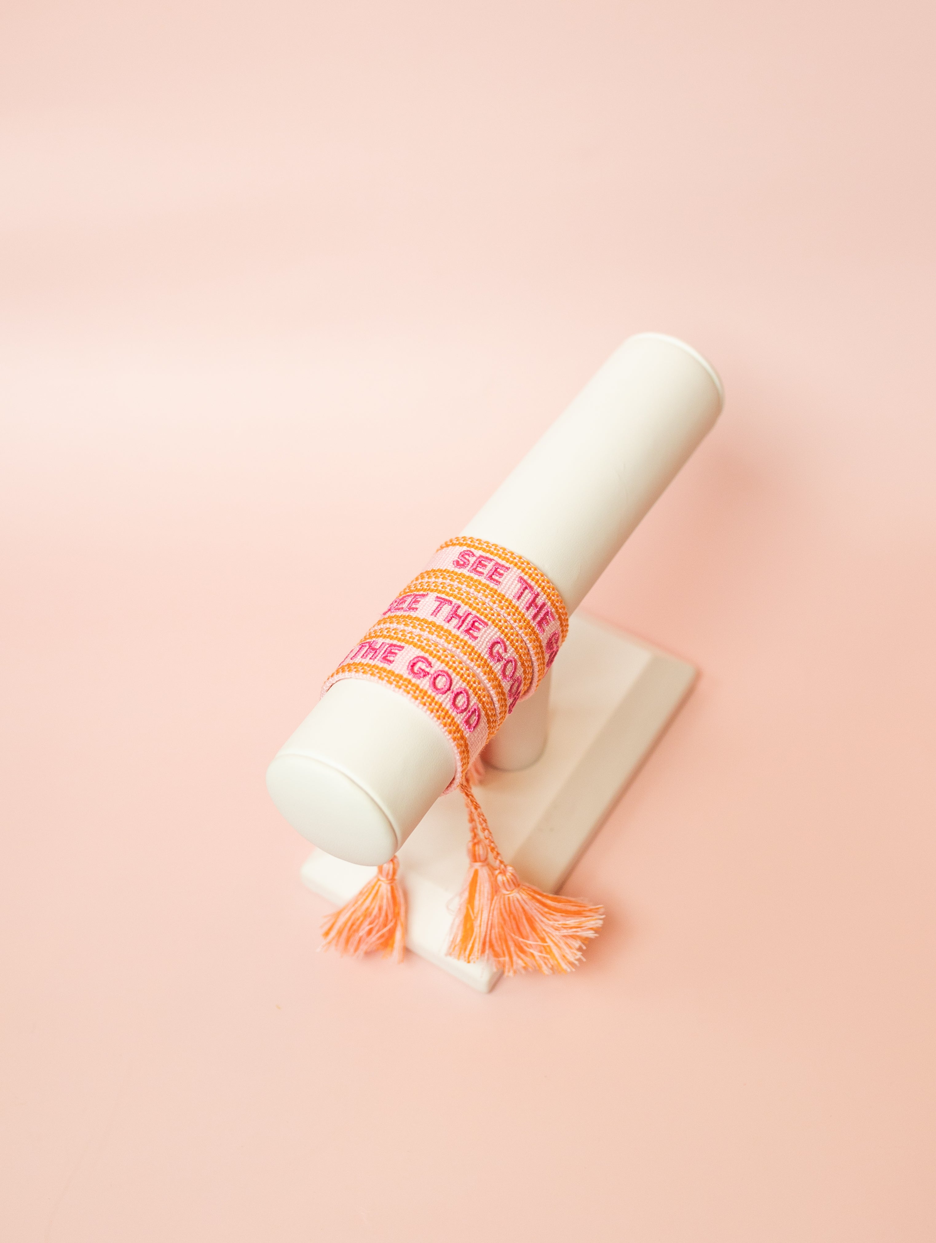See The Good Embroidered Bracelet