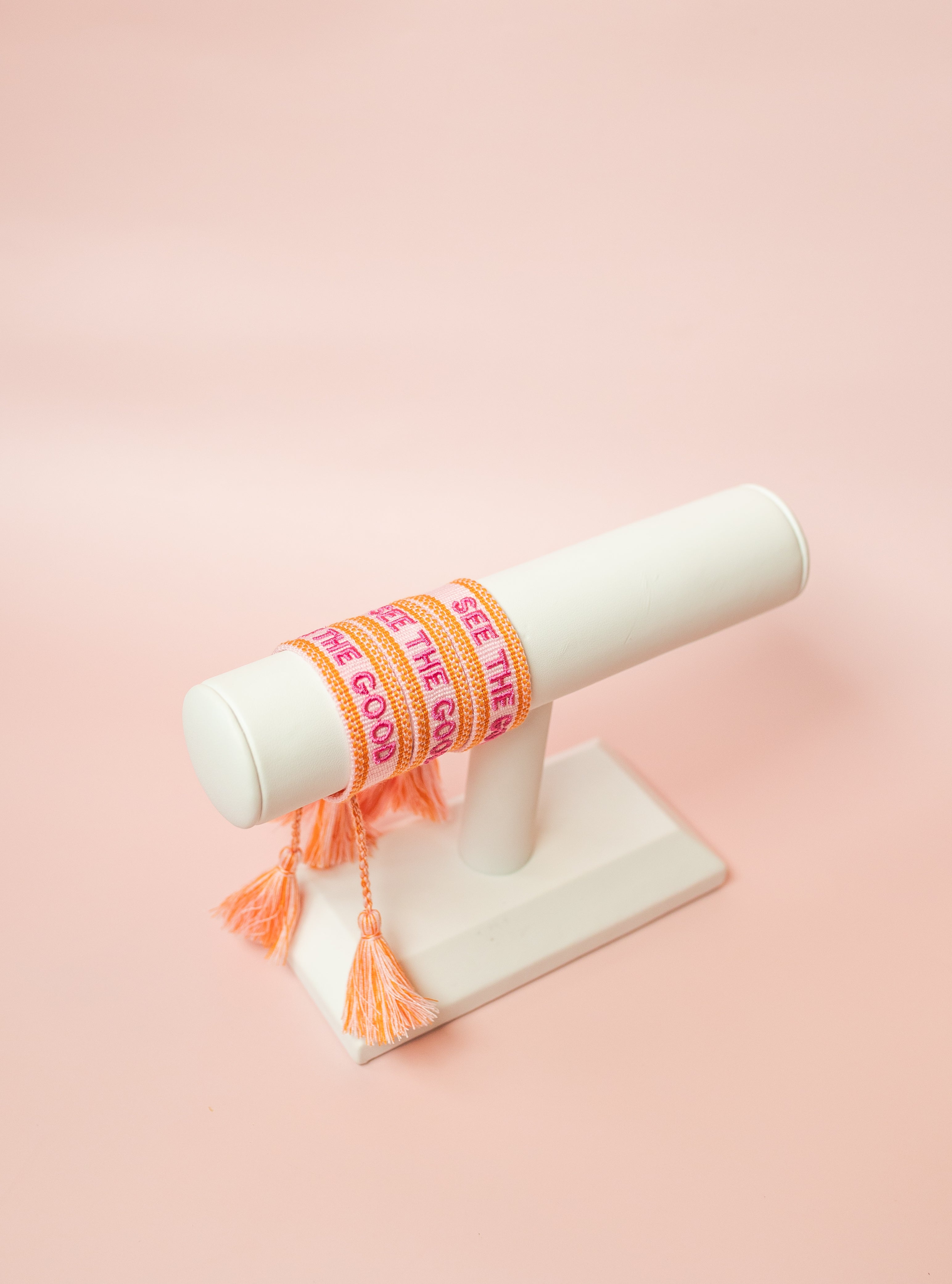 See The Good Embroidered Bracelet