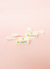 Happy Embroidered Bracelet