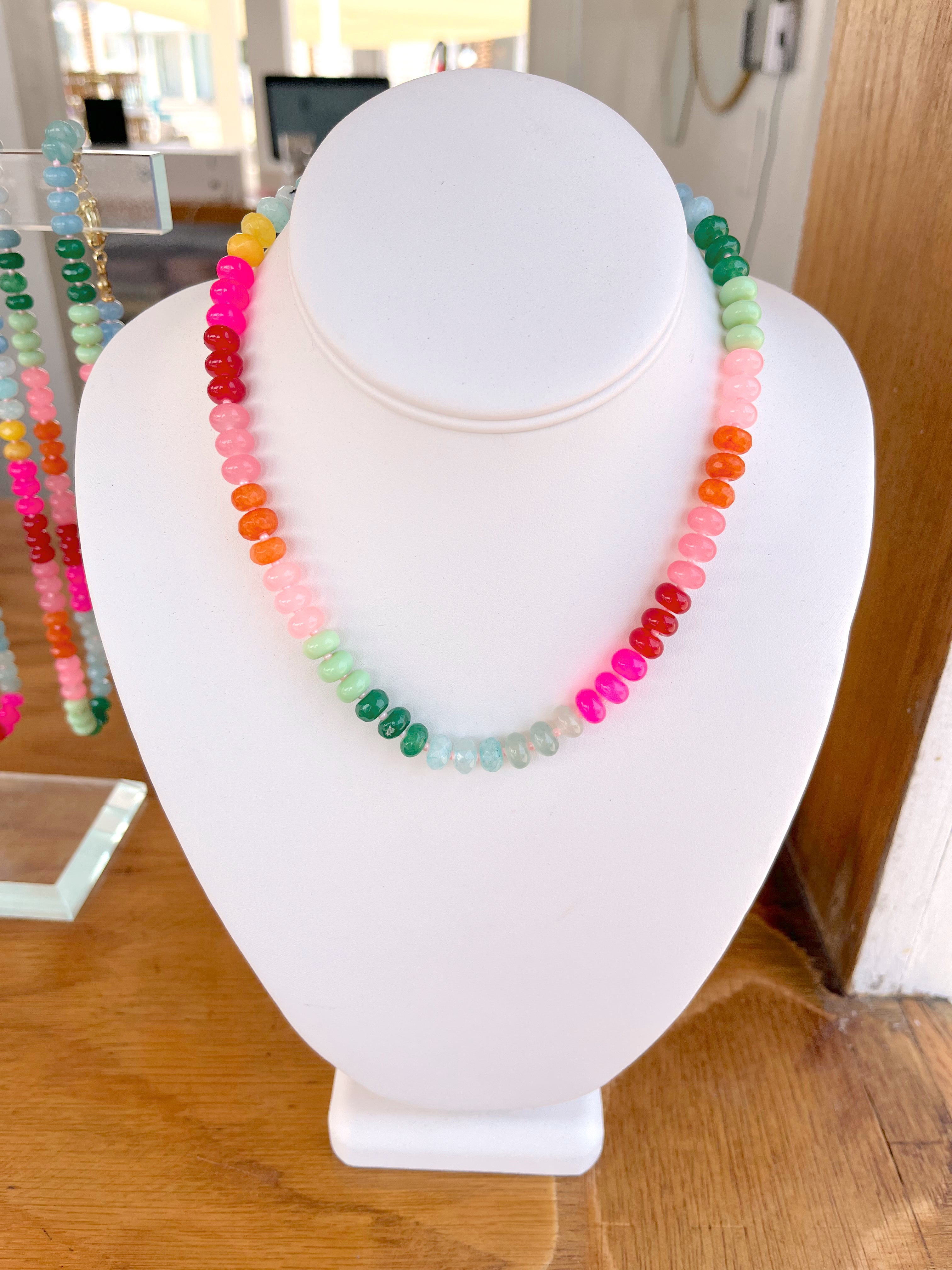 Pink Gemstone Necklace