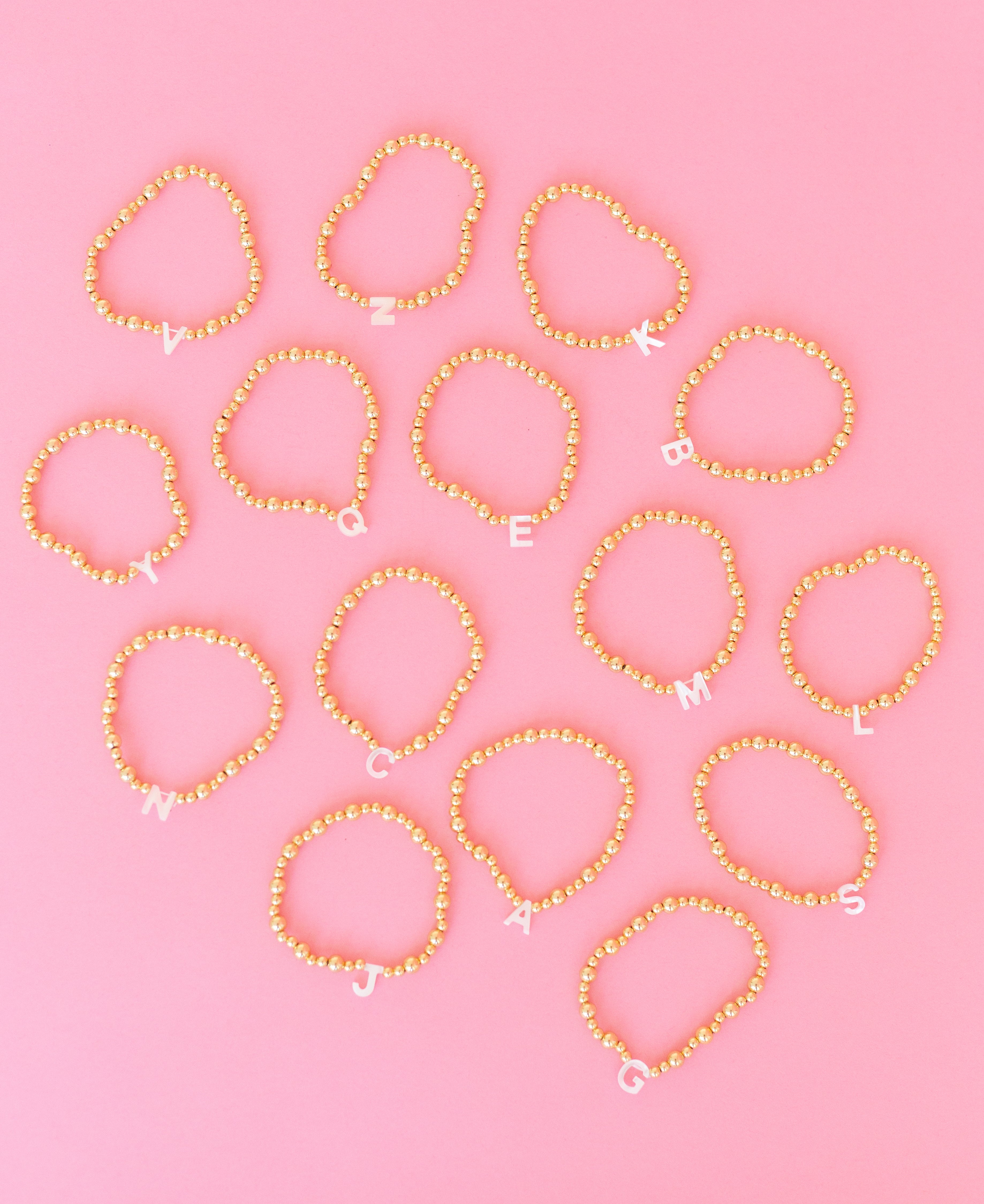 Opal Initial Bracelet