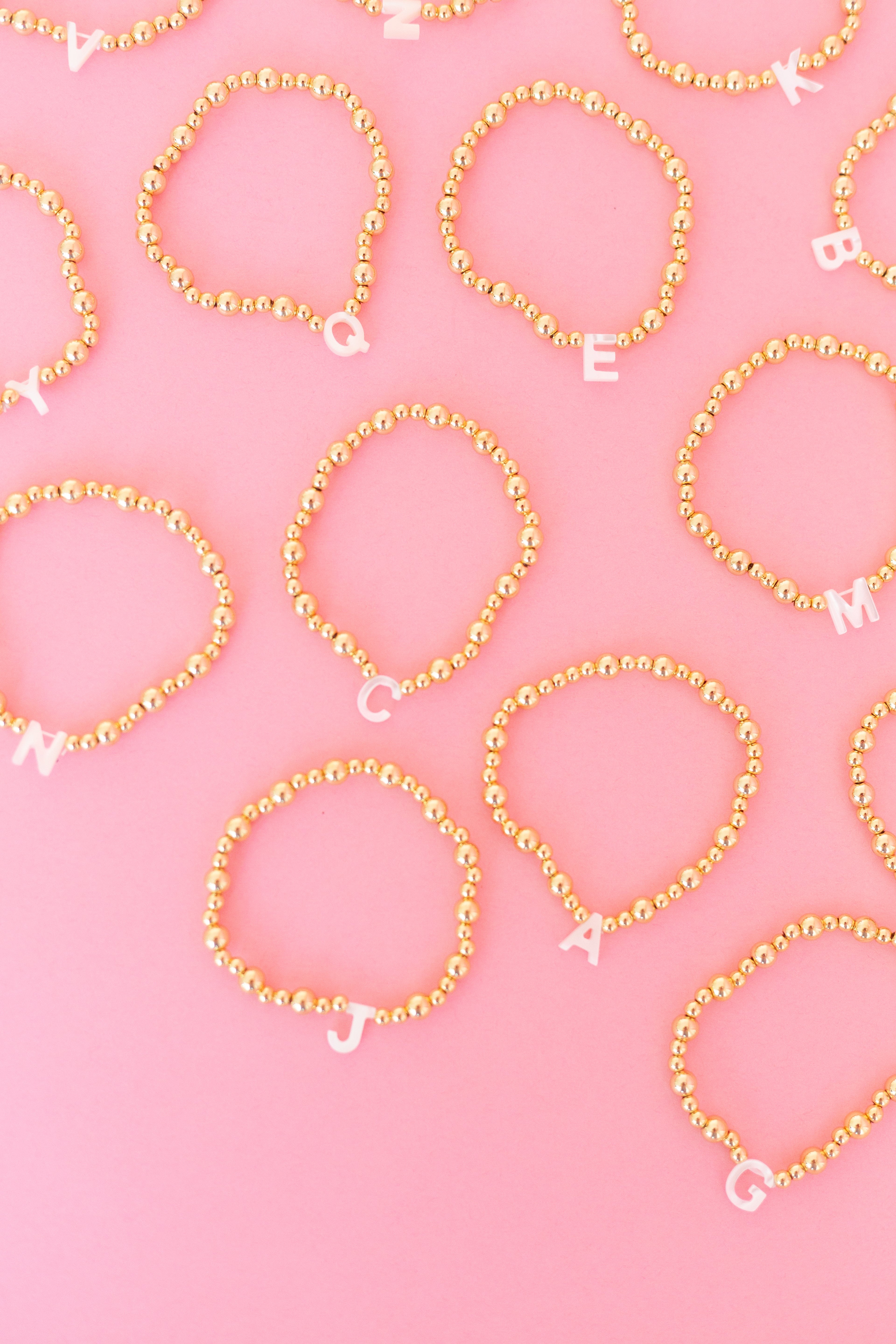 Opal Initial Bracelet