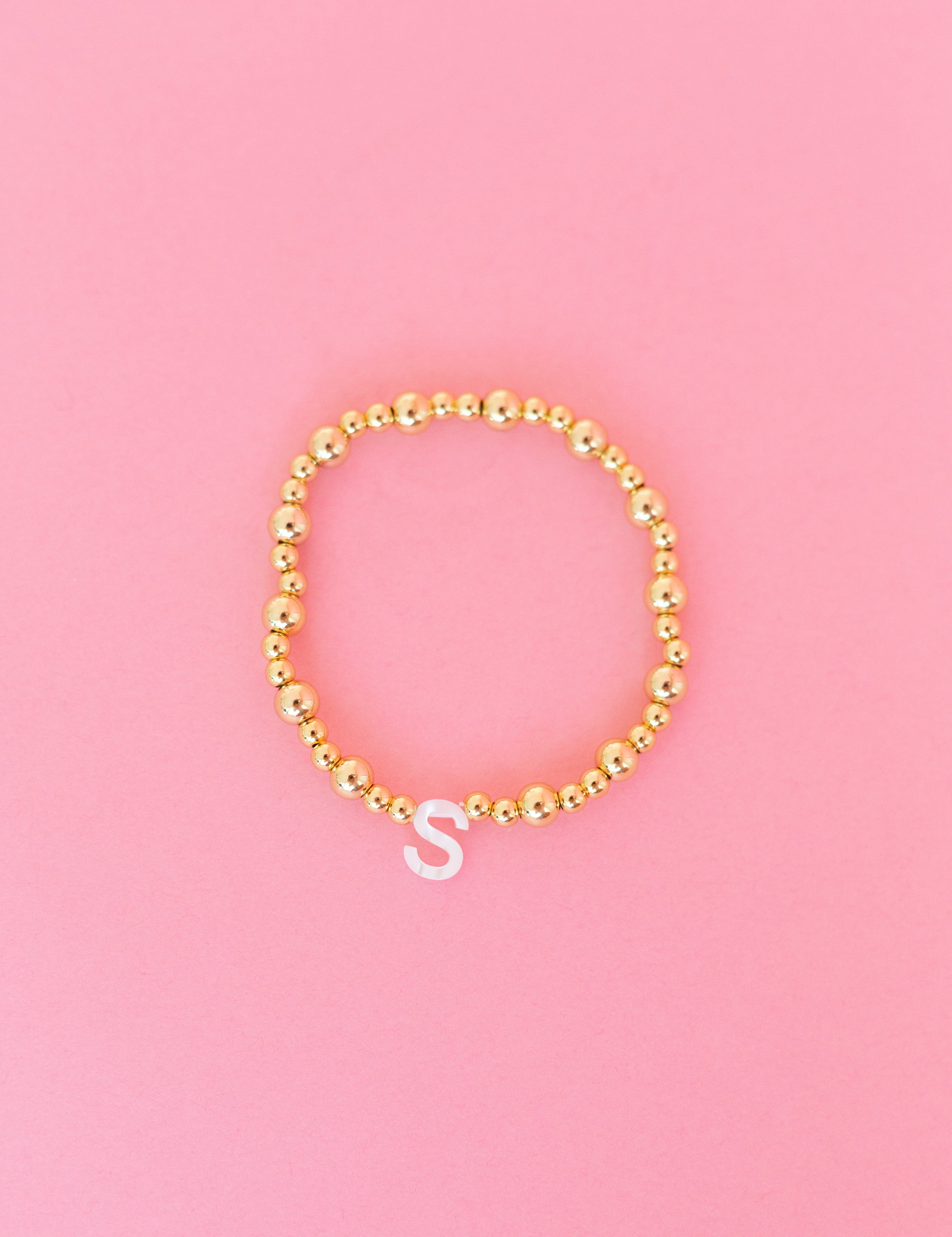 Opal Initial Bracelet