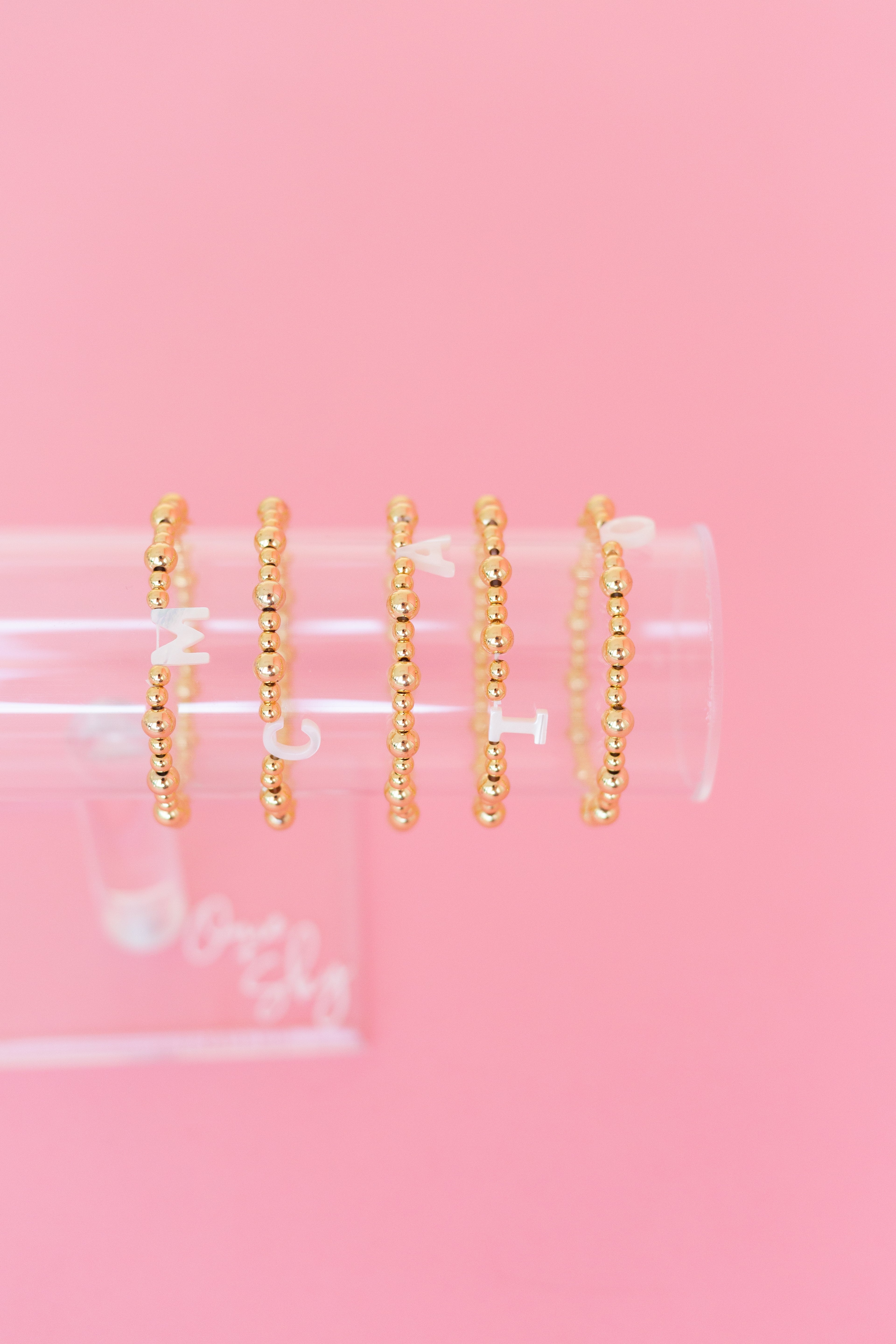 Opal Initial Bracelet