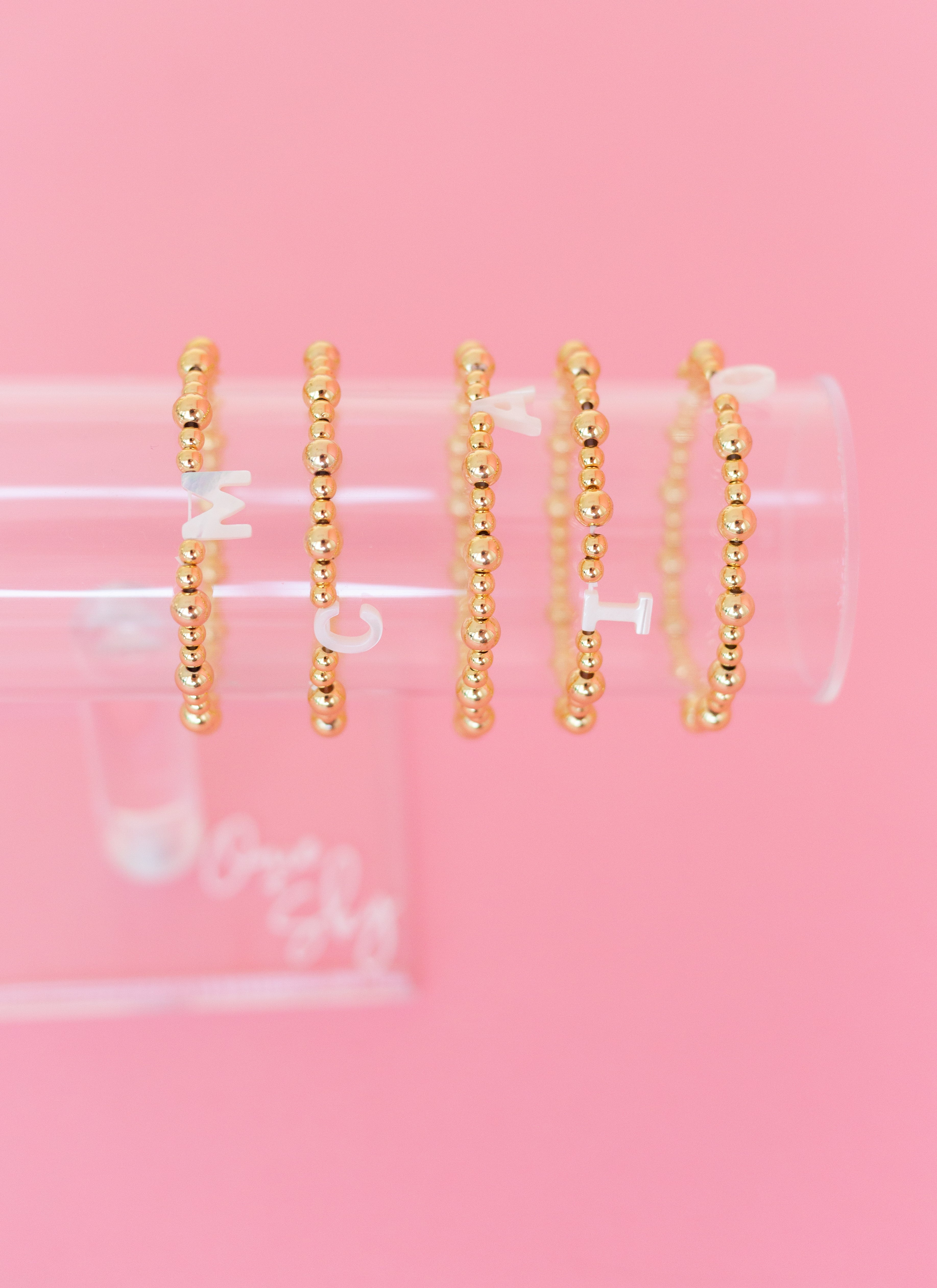 Opal Initial Bracelet