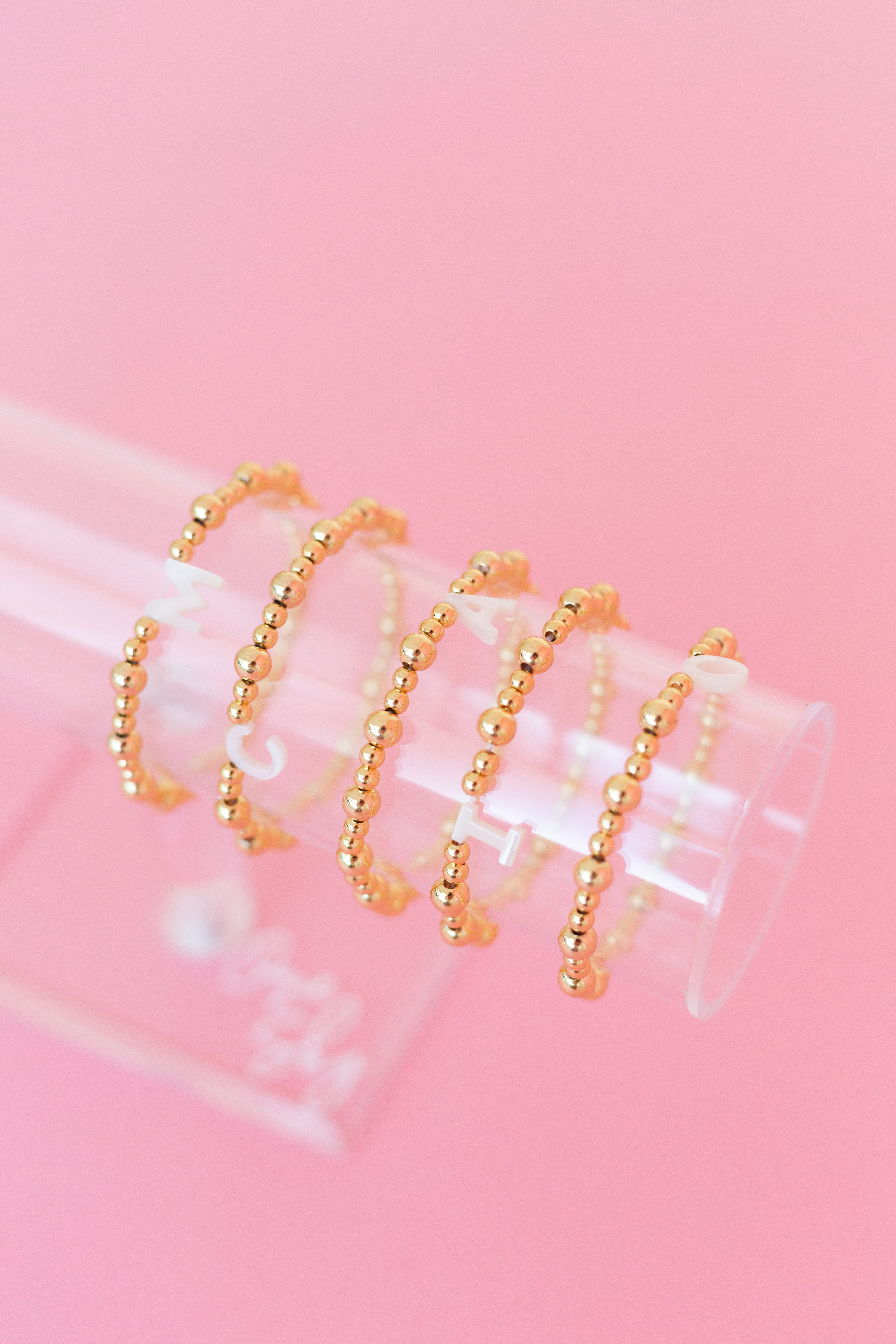 Opal Initial Bracelet