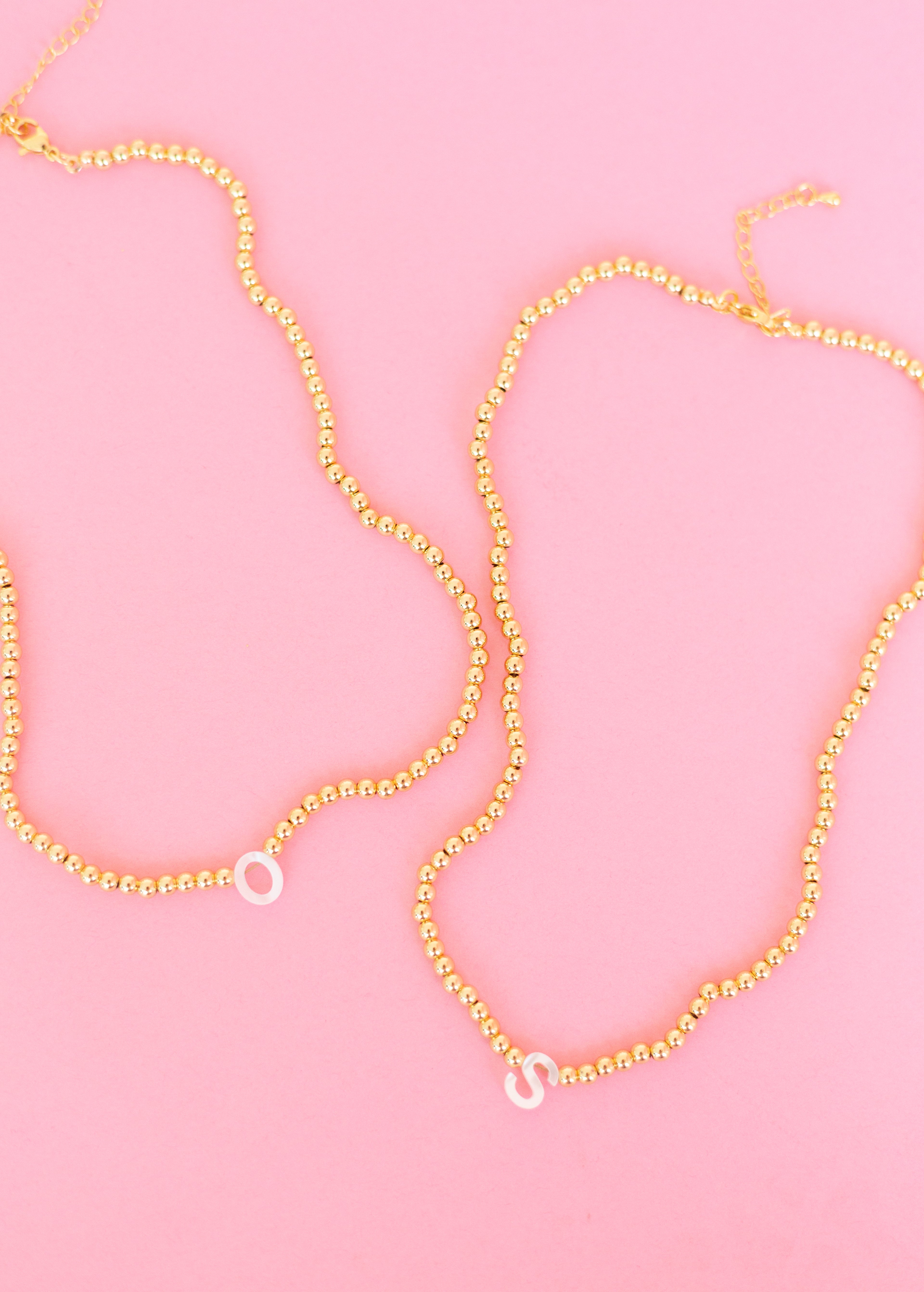 Opal Initial Necklace