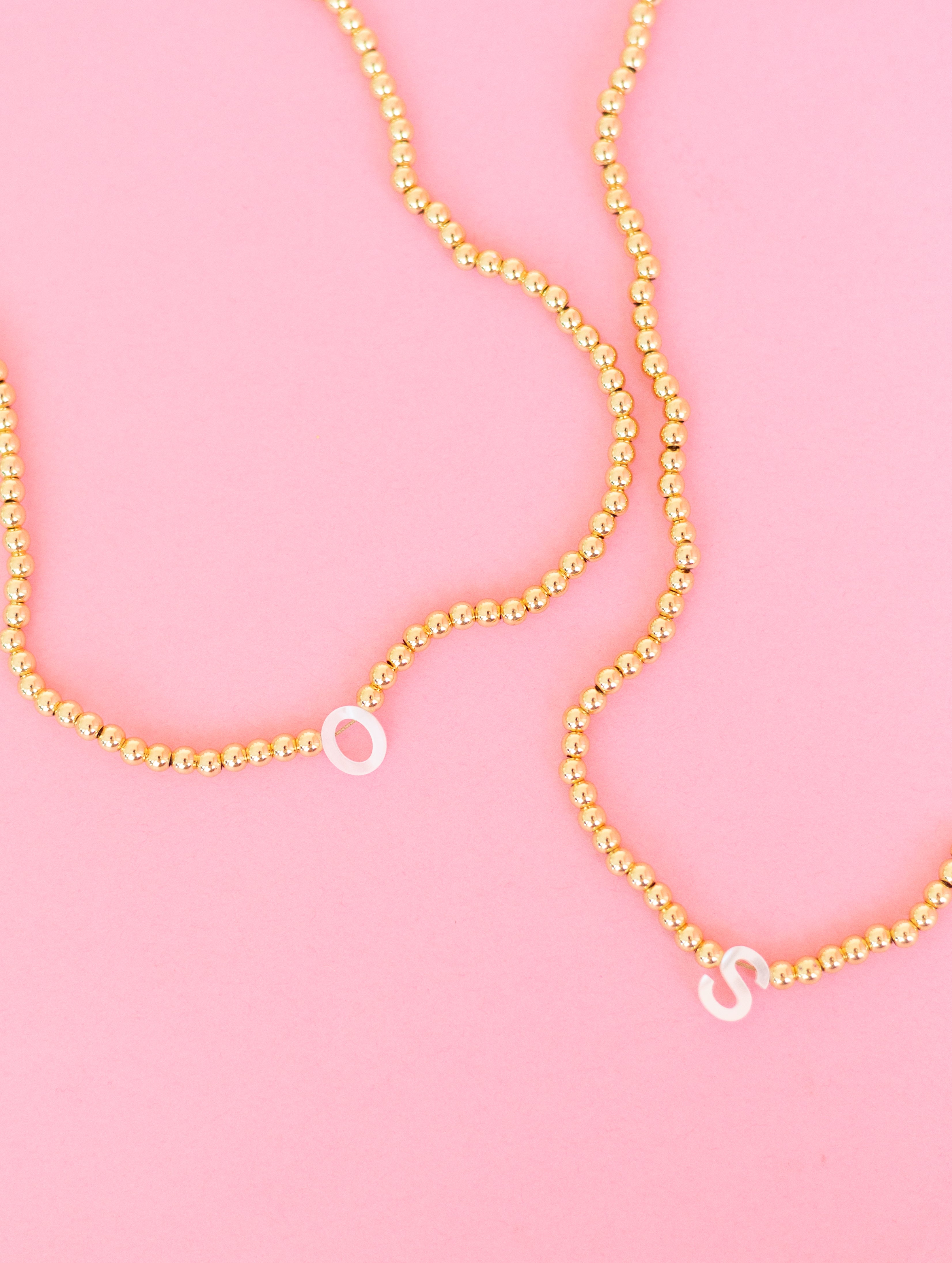 Opal Initial Necklace