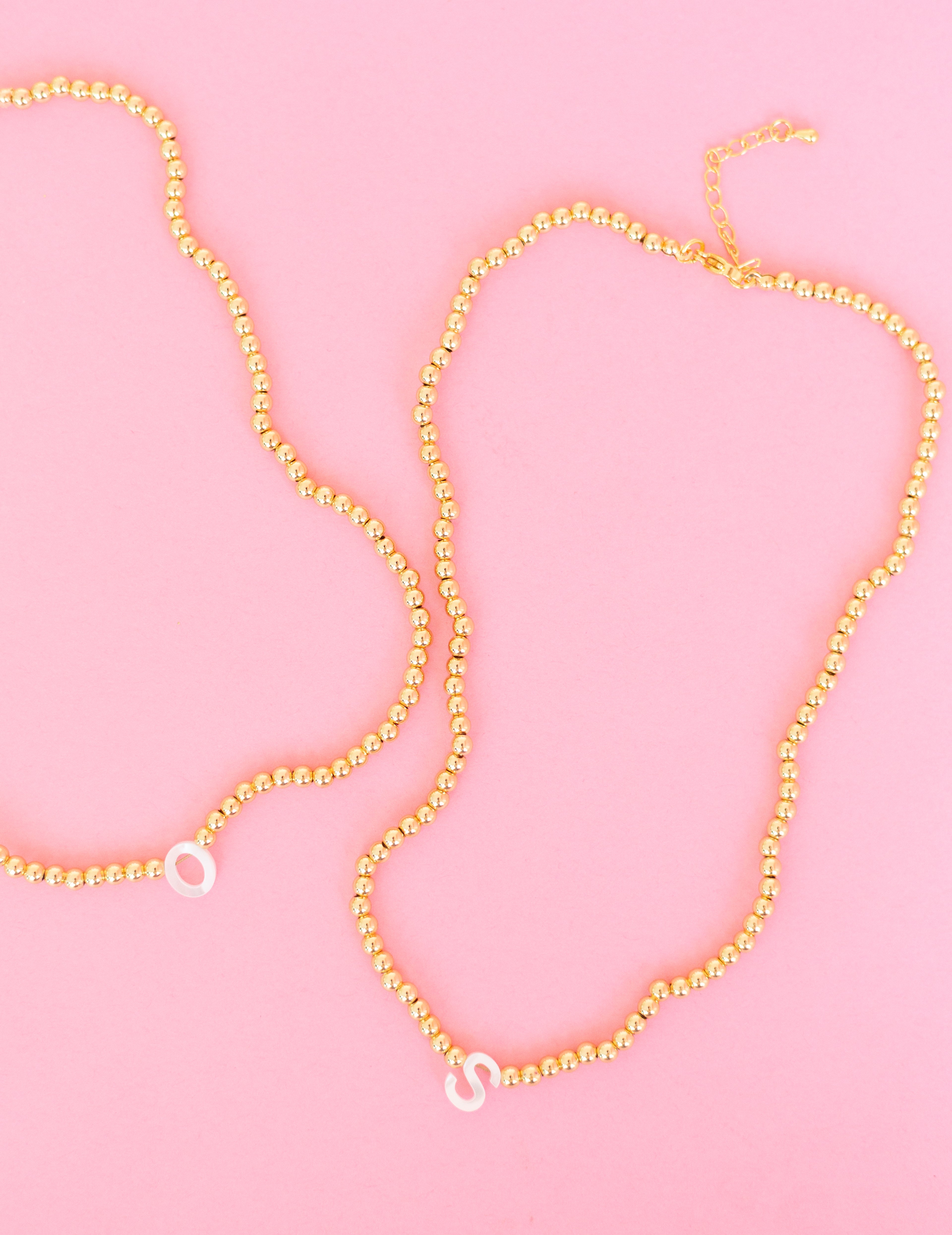 Opal Initial Necklace