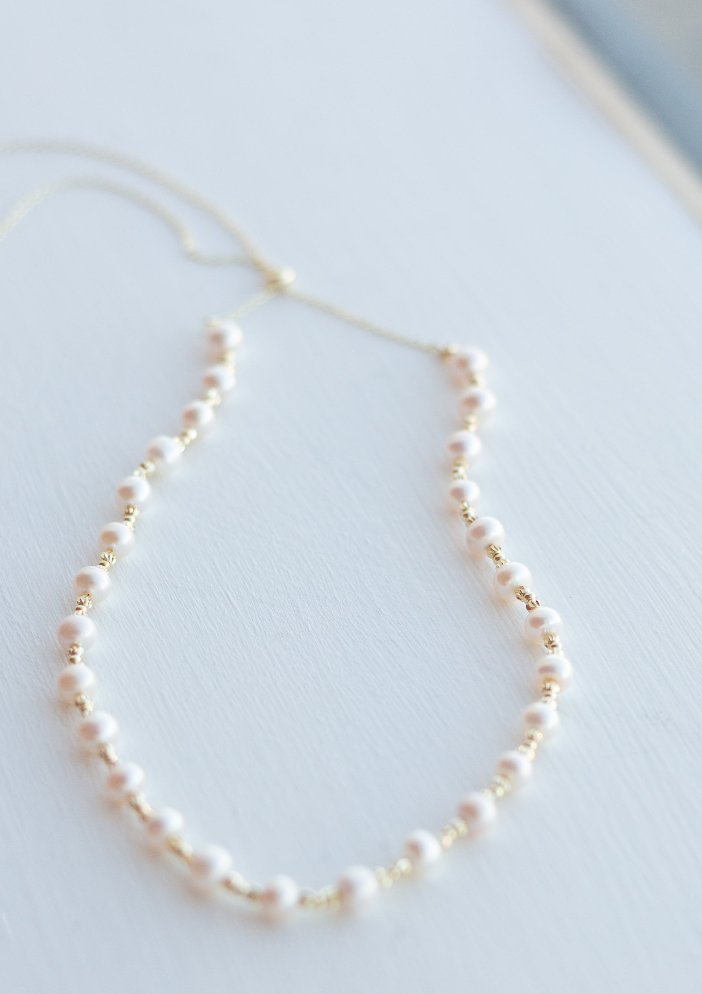 Adjustable Pearl Necklace