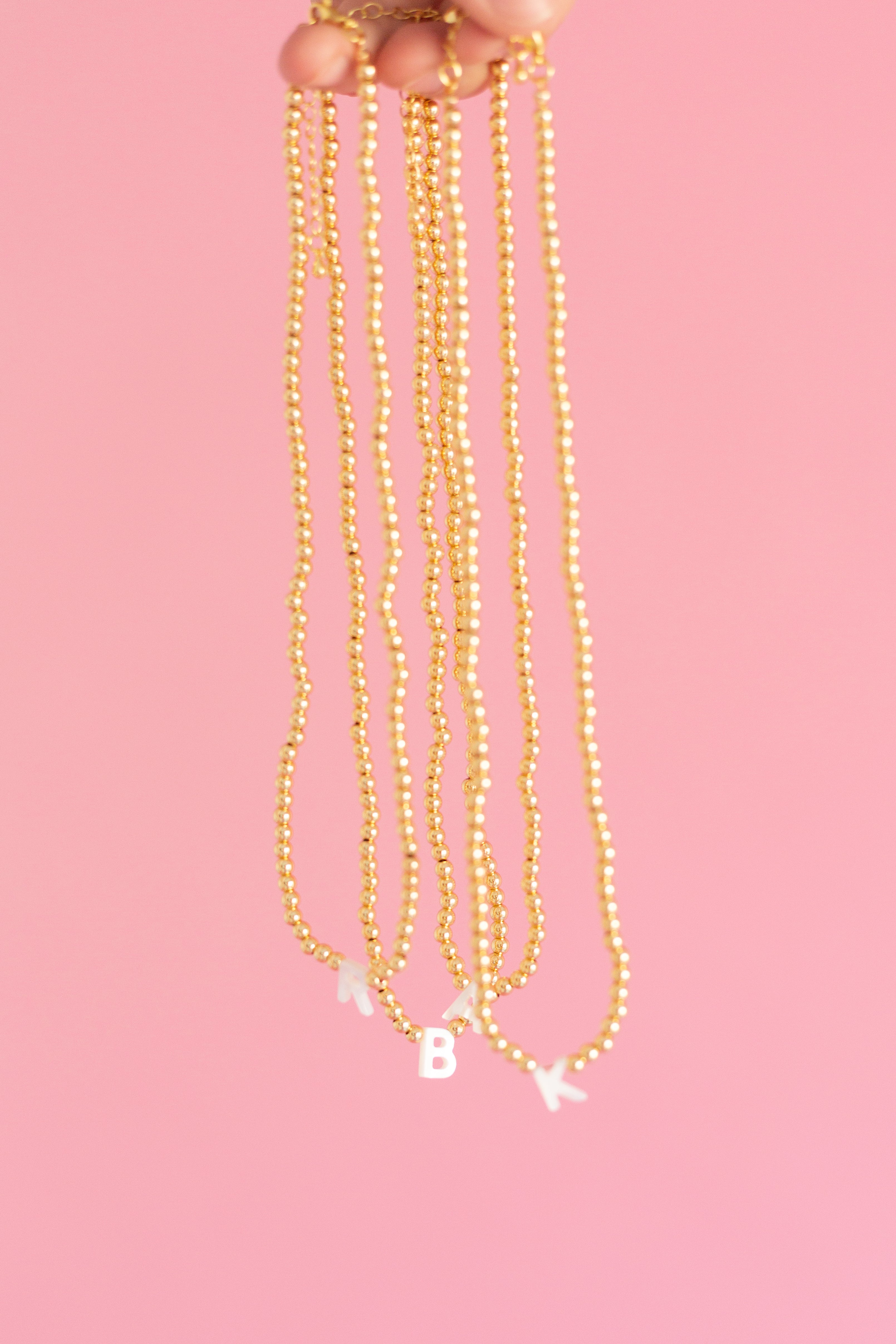 Opal Initial Necklace