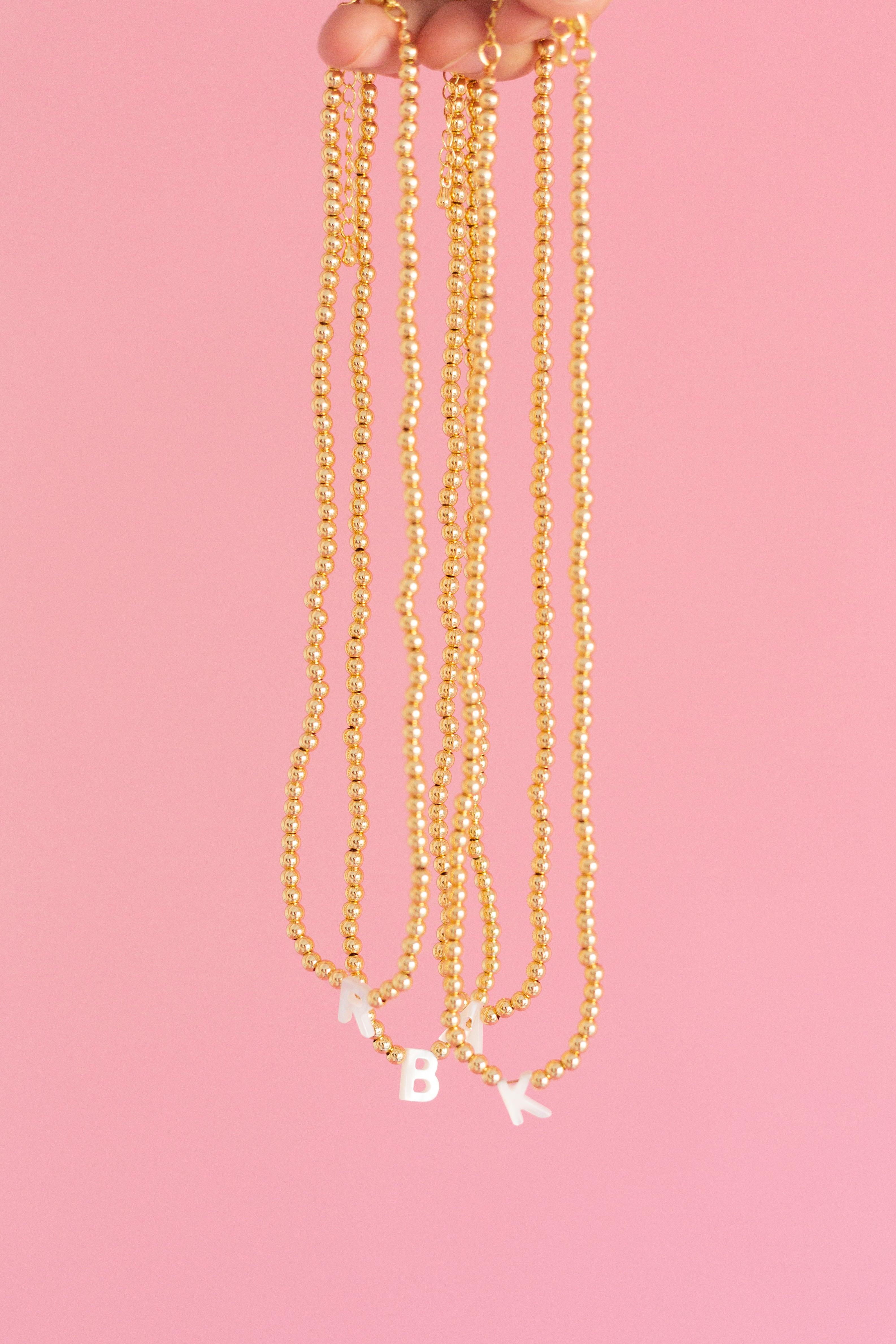 Opal Initial Necklace