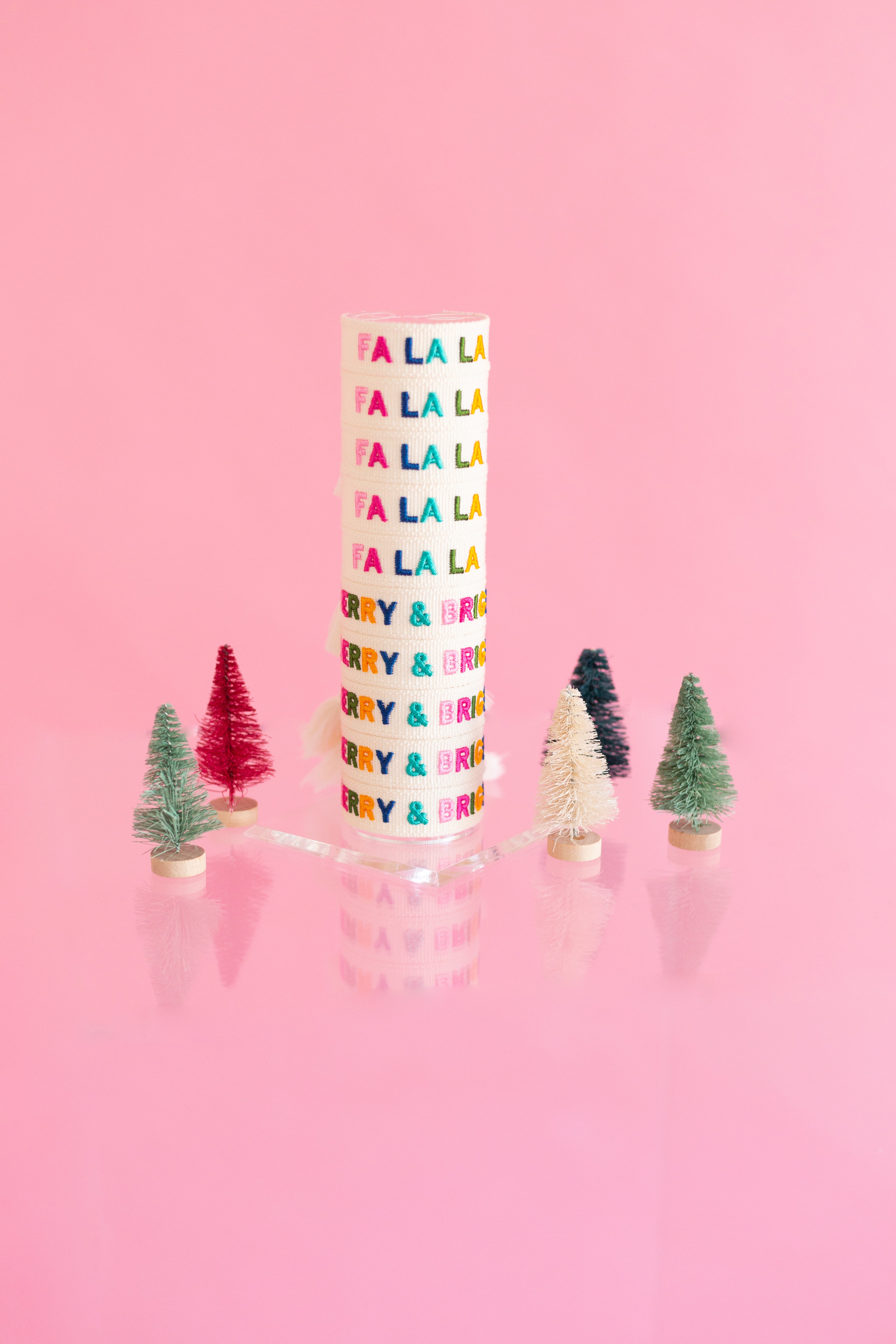 Fa La La Embroidered Bracelet