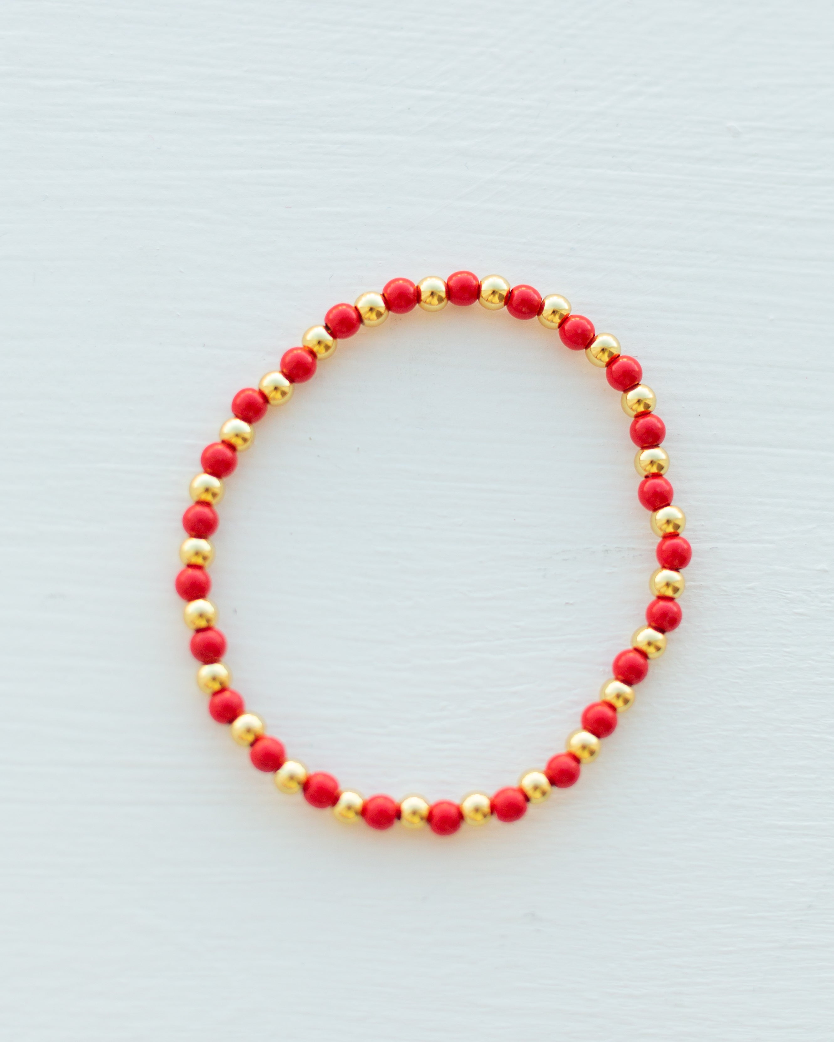 Rainbow Gold Beaded Bracelet