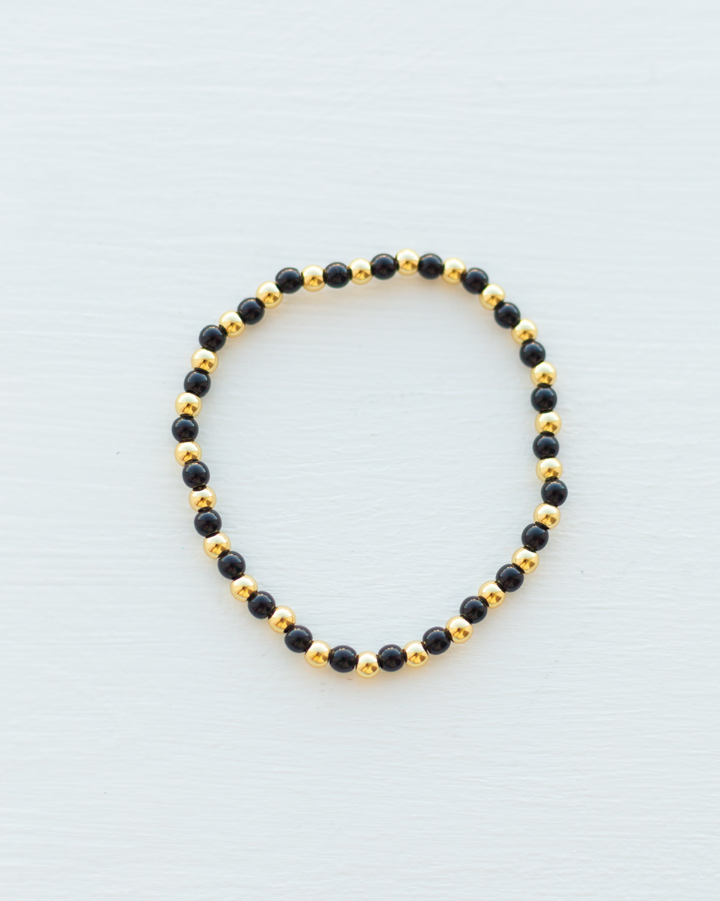 Rainbow Gold Beaded Bracelet