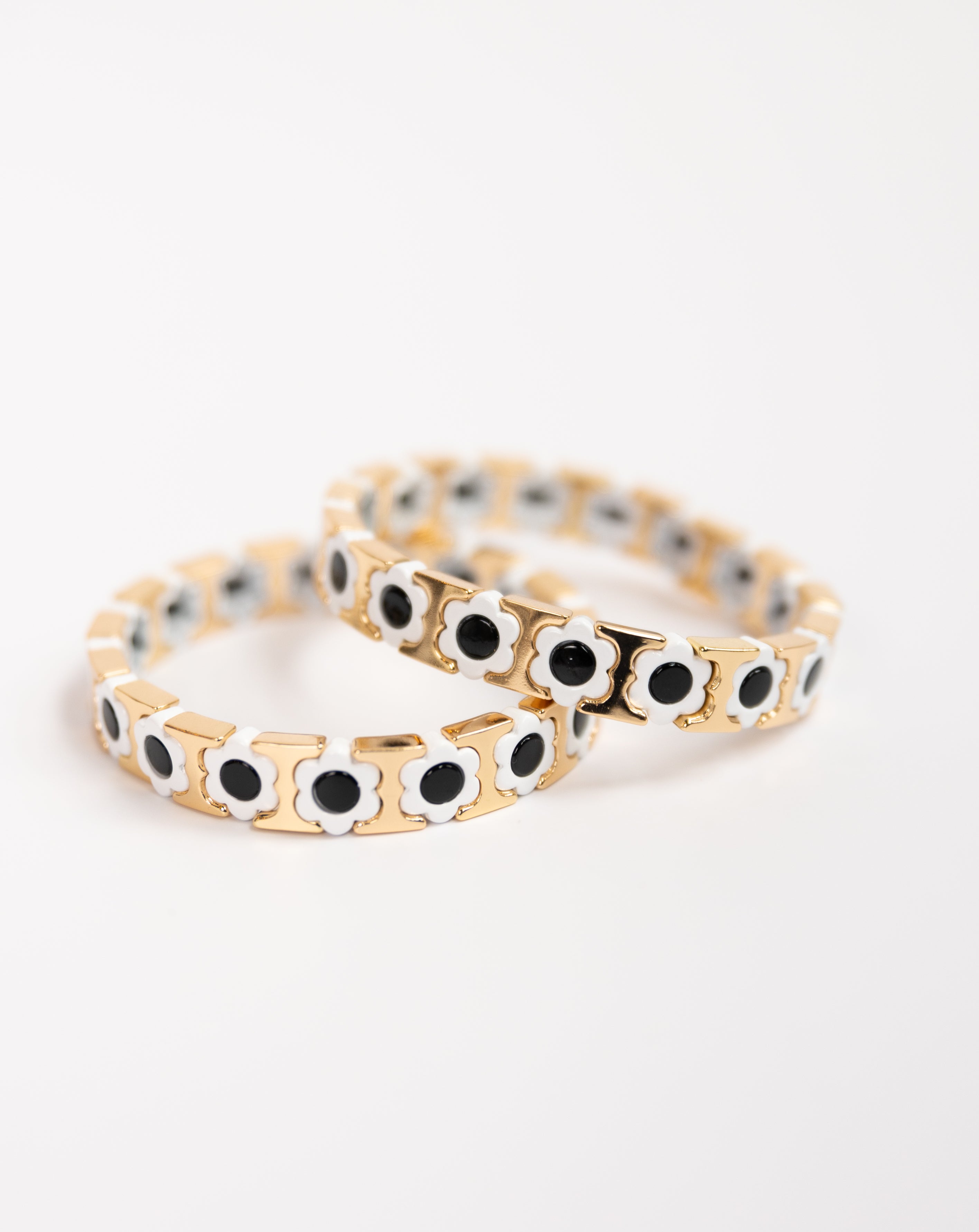 Gold Flower Tila Bracelet