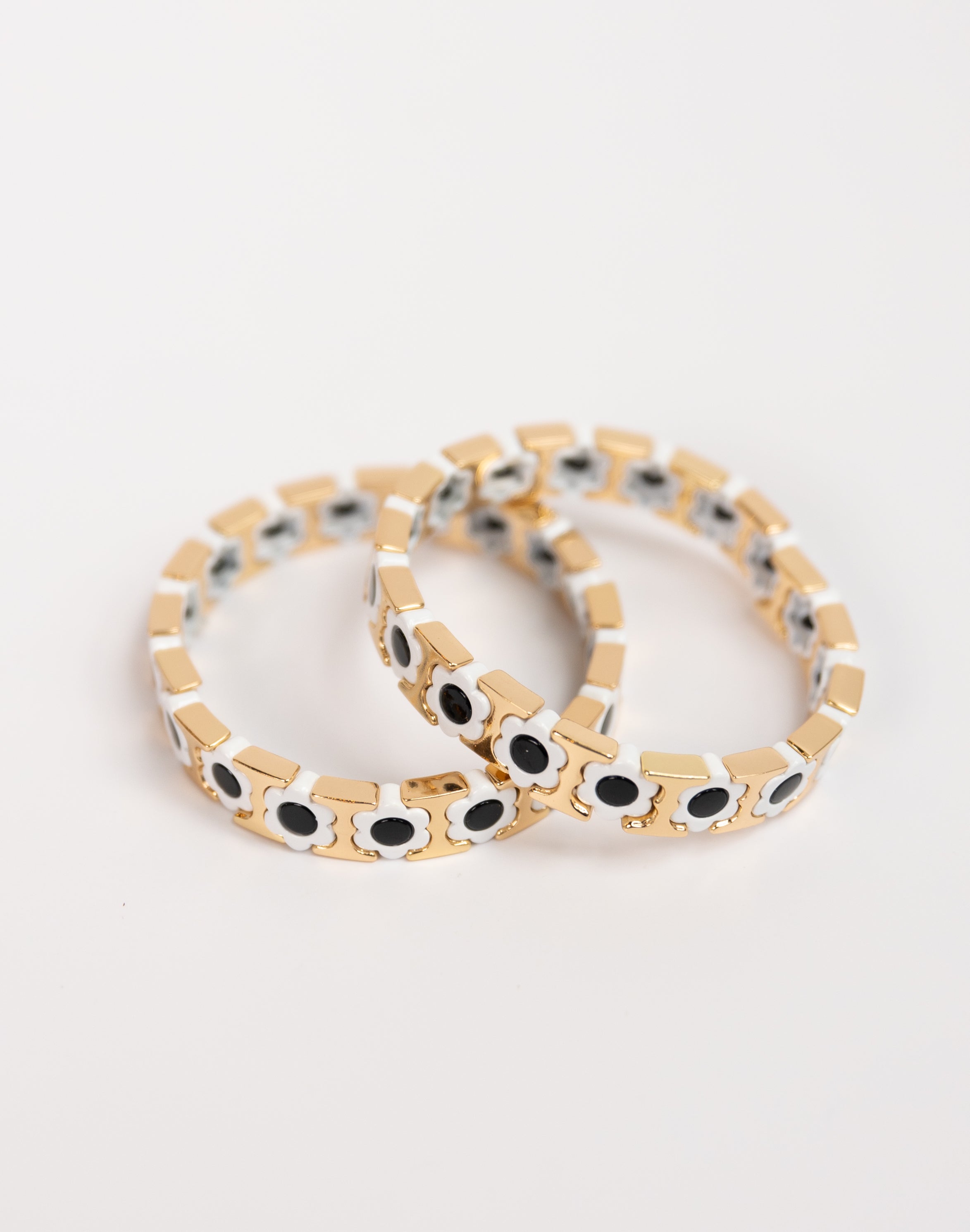 Gold Flower Tila Bracelet