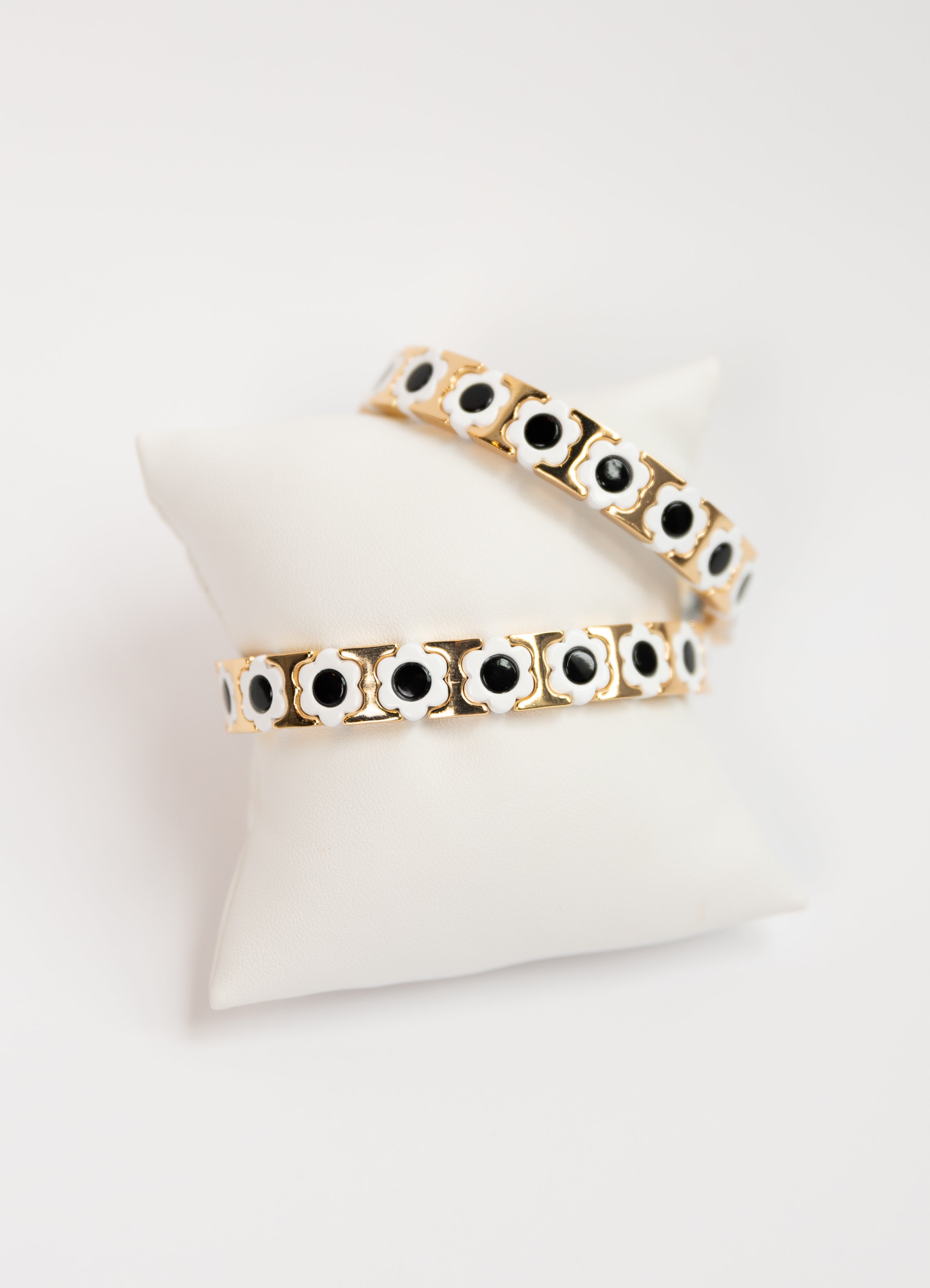 Gold Flower Tila Bracelet