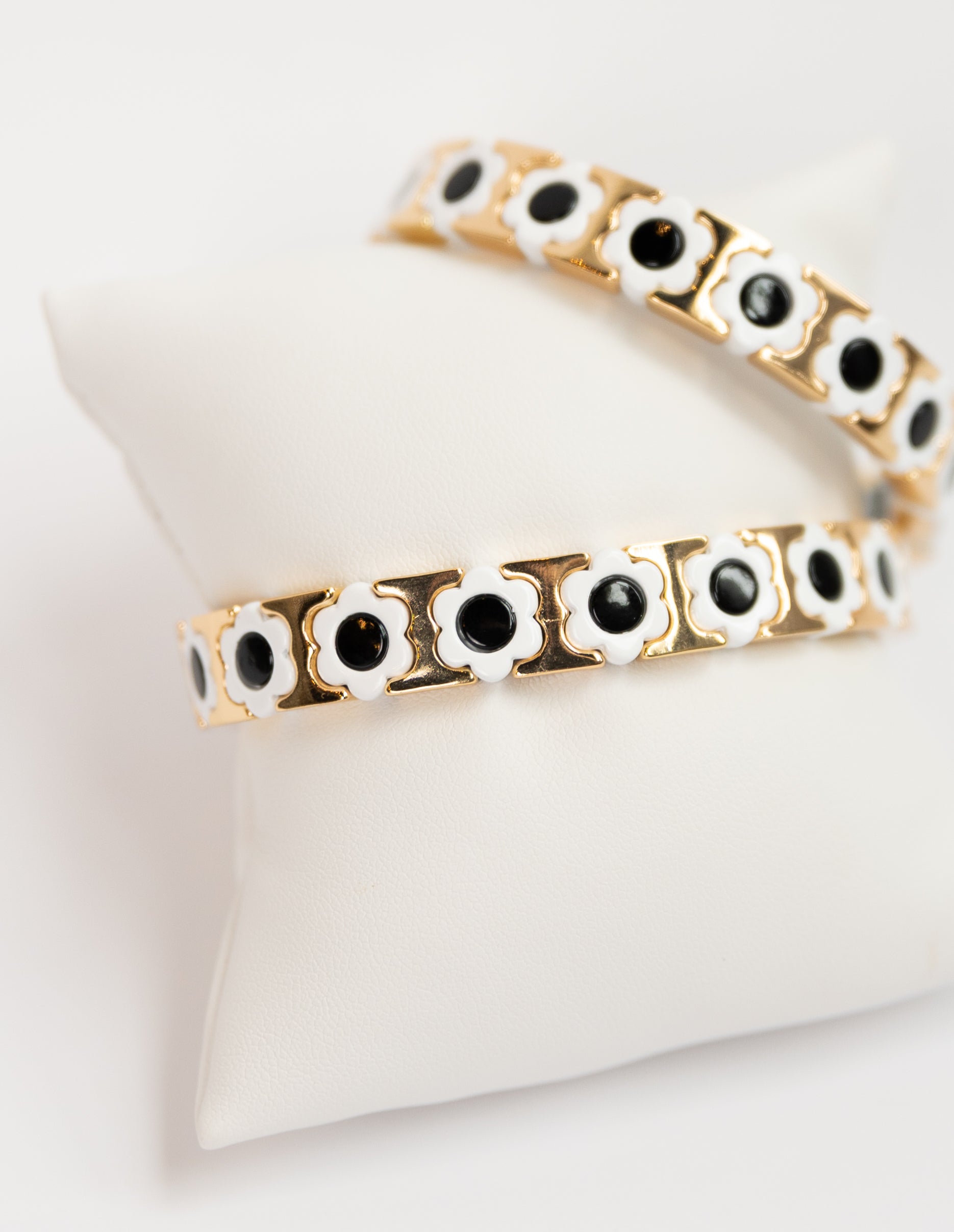 Gold Flower Tila Bracelet
