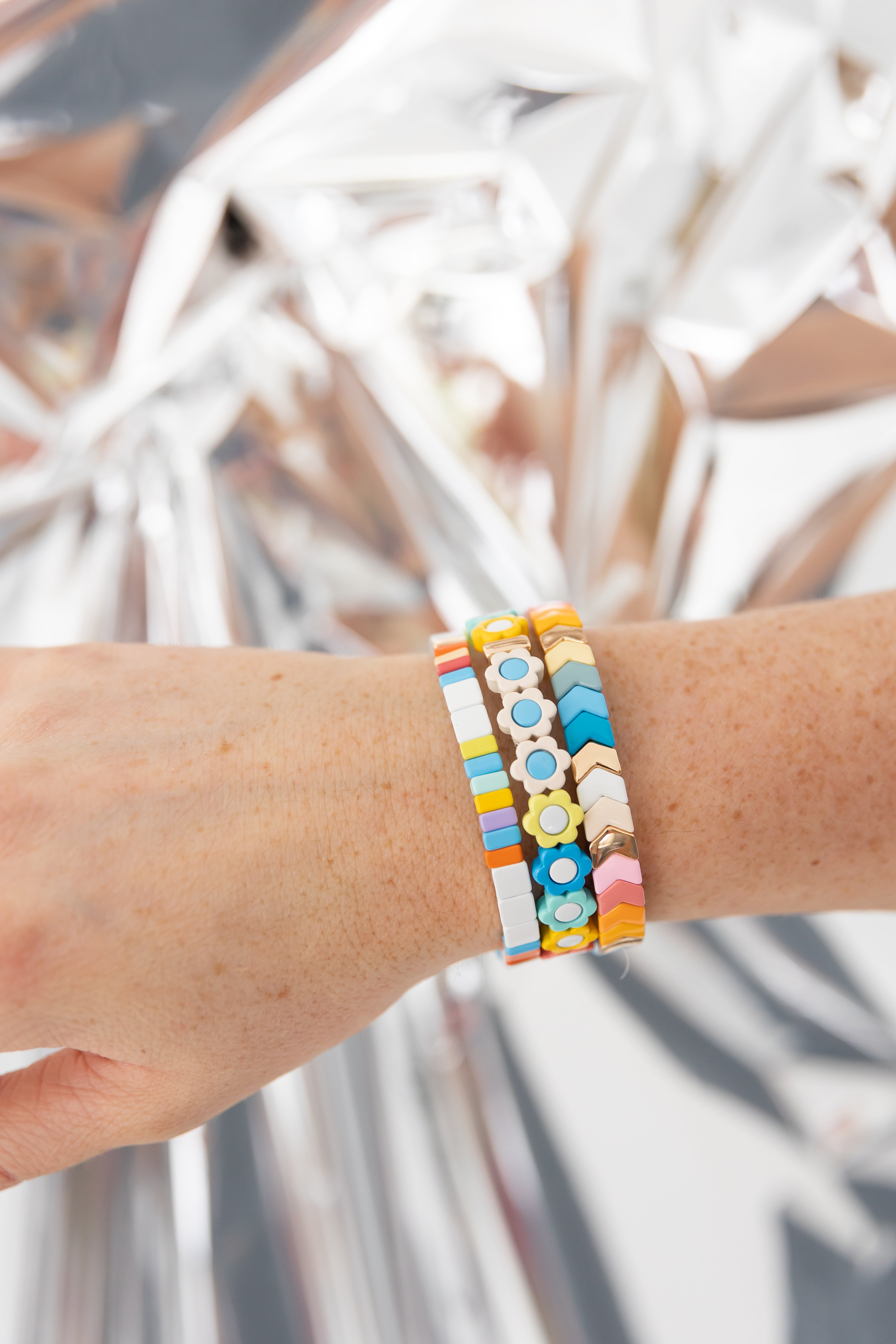 Pastel Rainbow Tila Stack