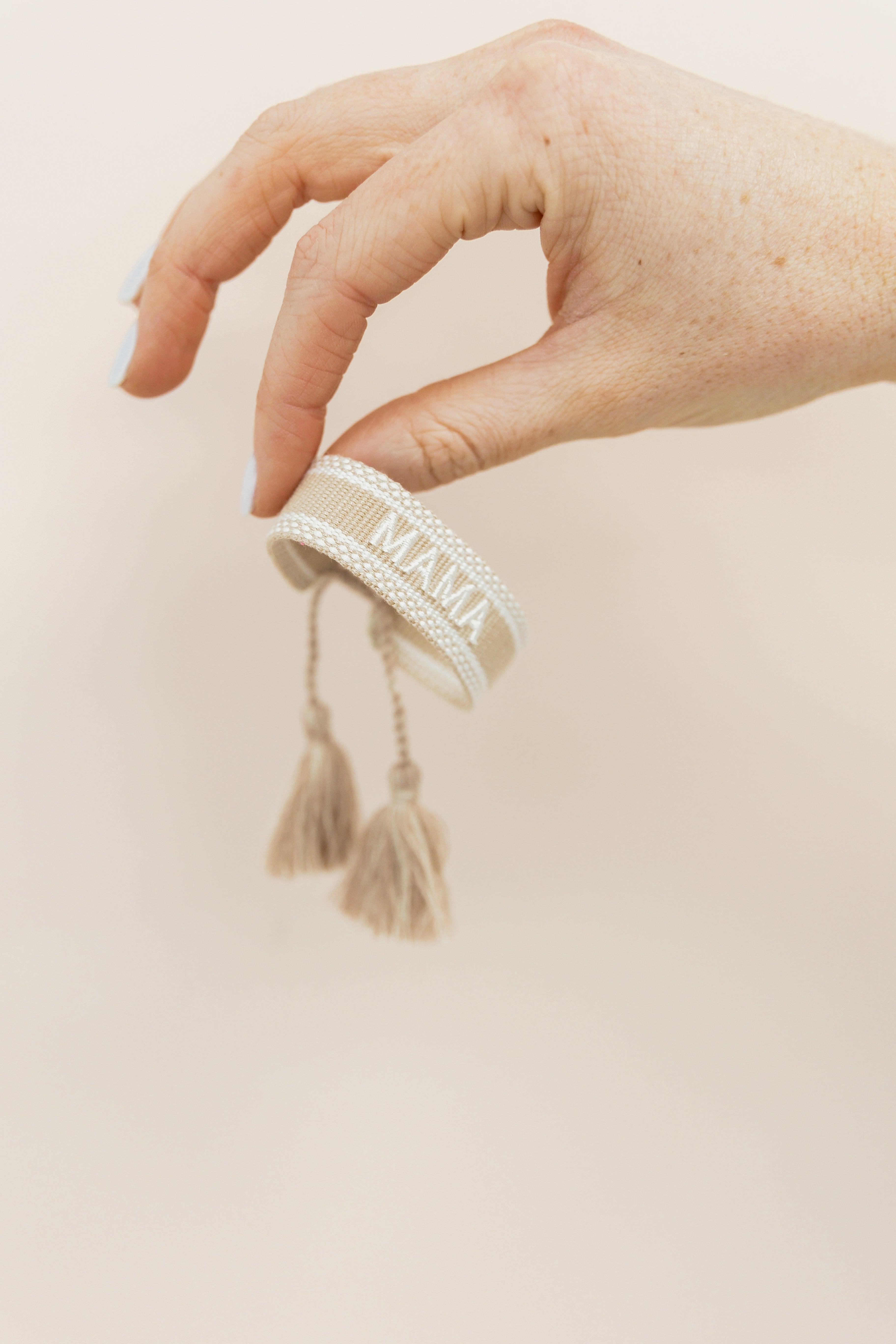 Mama Embroidered Bracelet
