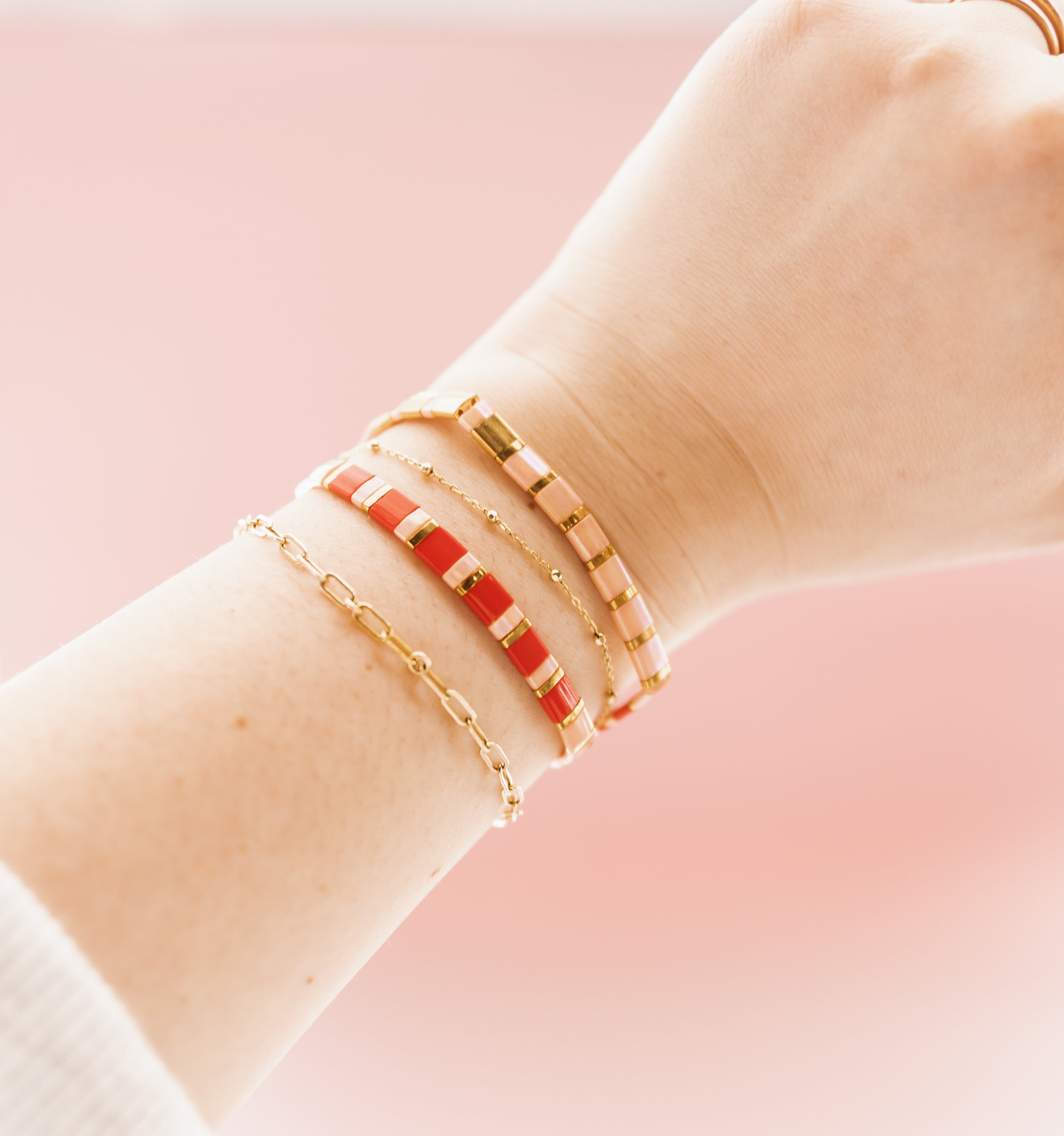 Cupid's Glass Tile Bracelet