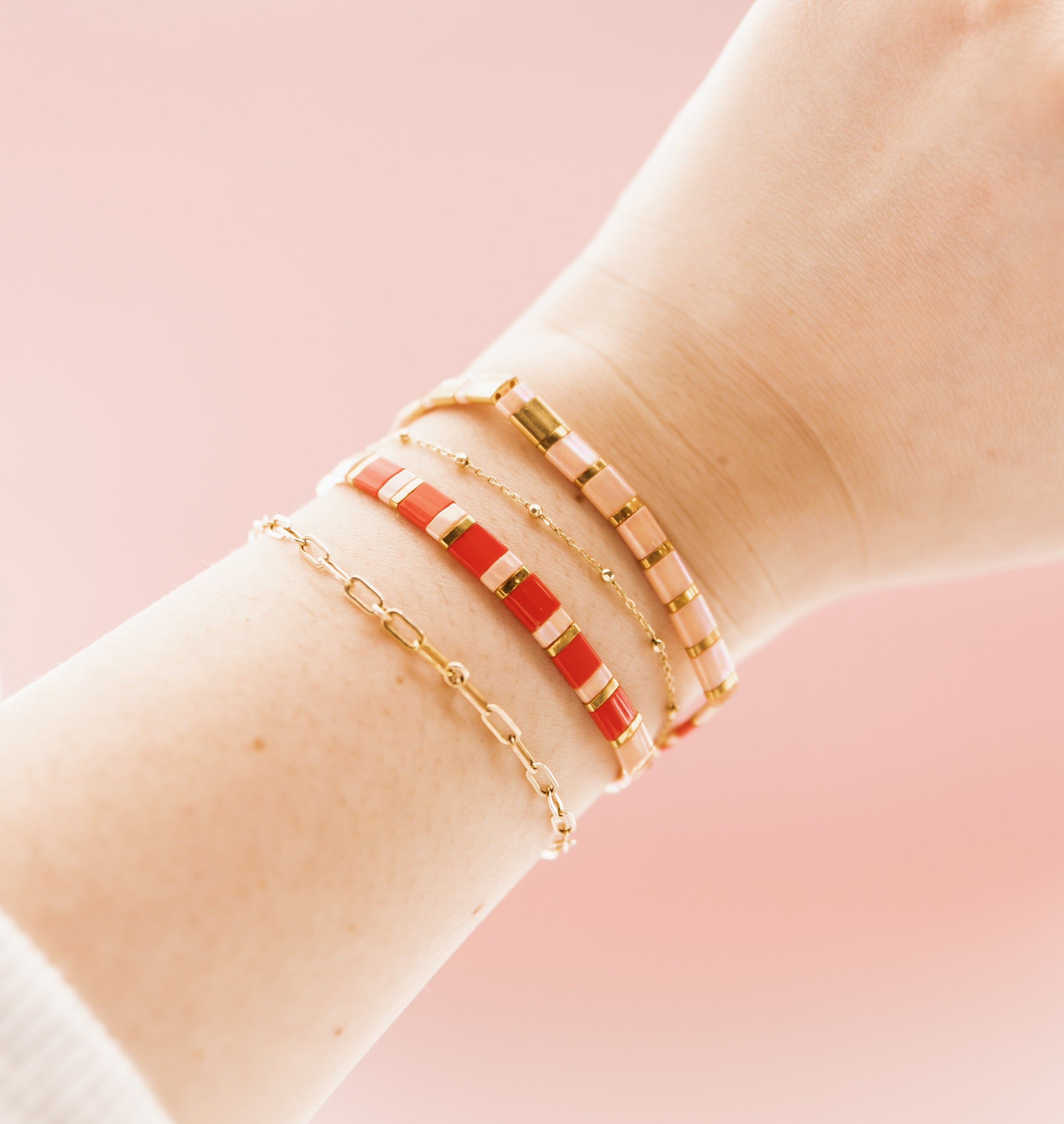 Cupid's Glass Tile Bracelet