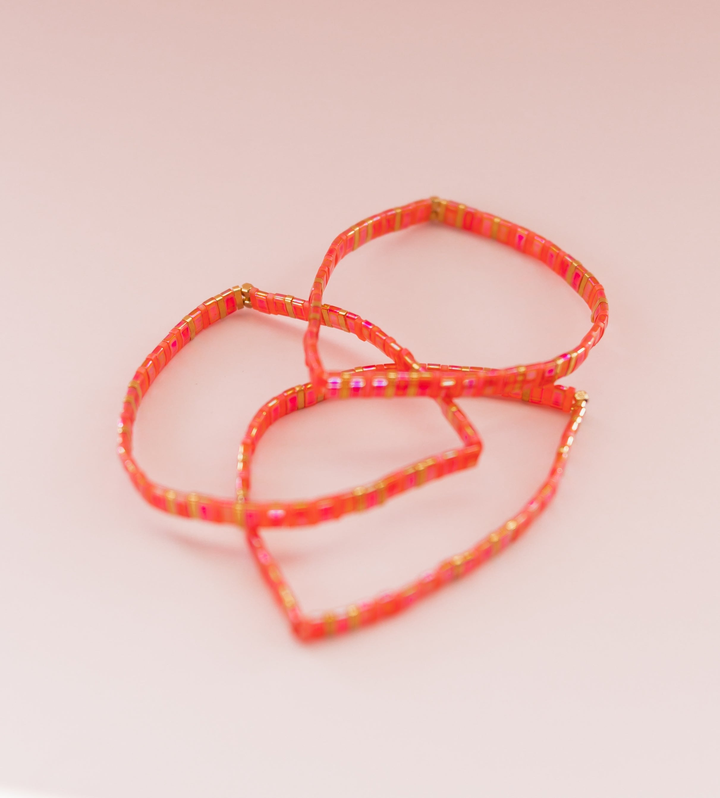 Strawberry Glass Tile Bracelet