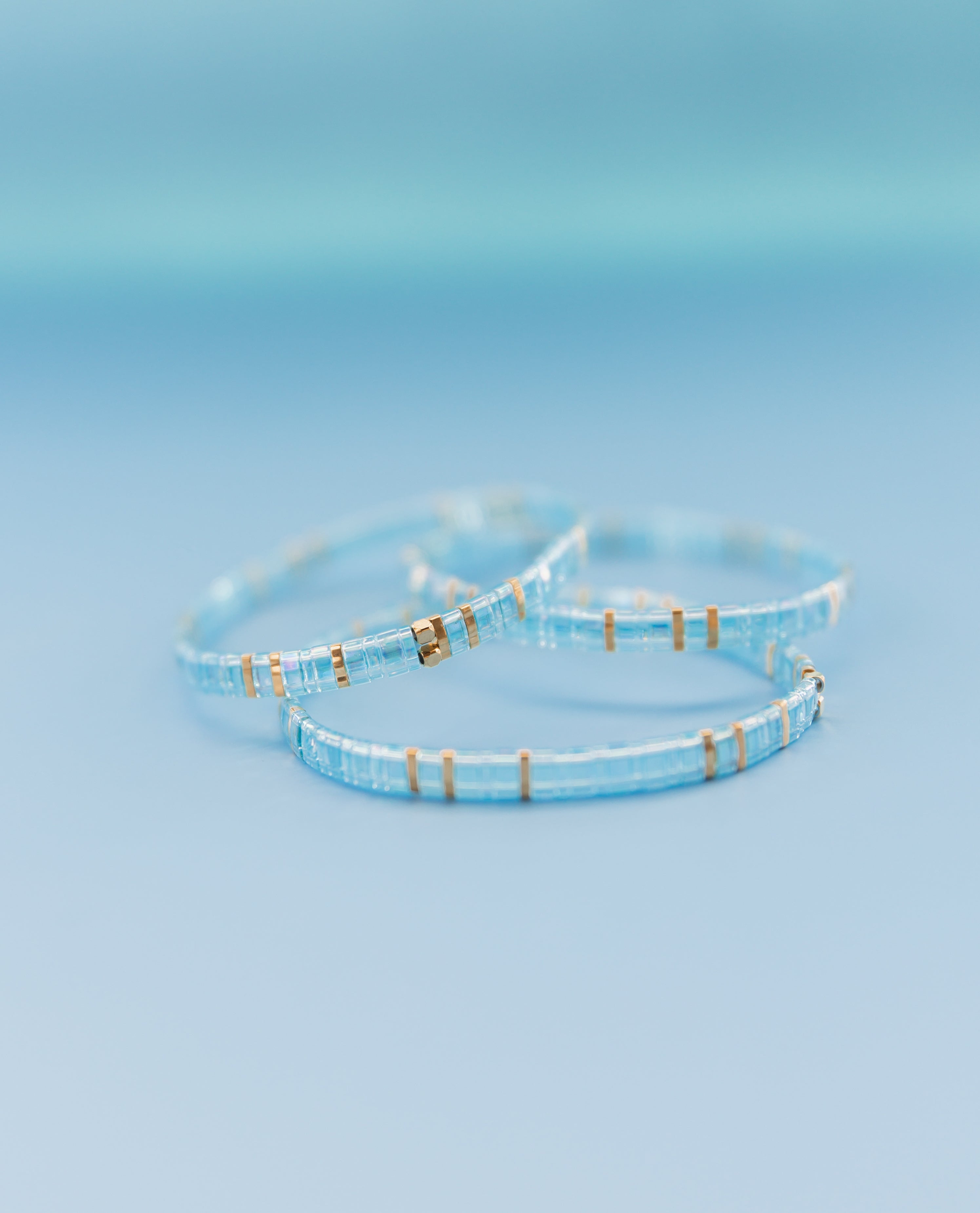 In The Clouds Glass Tile Bracelet