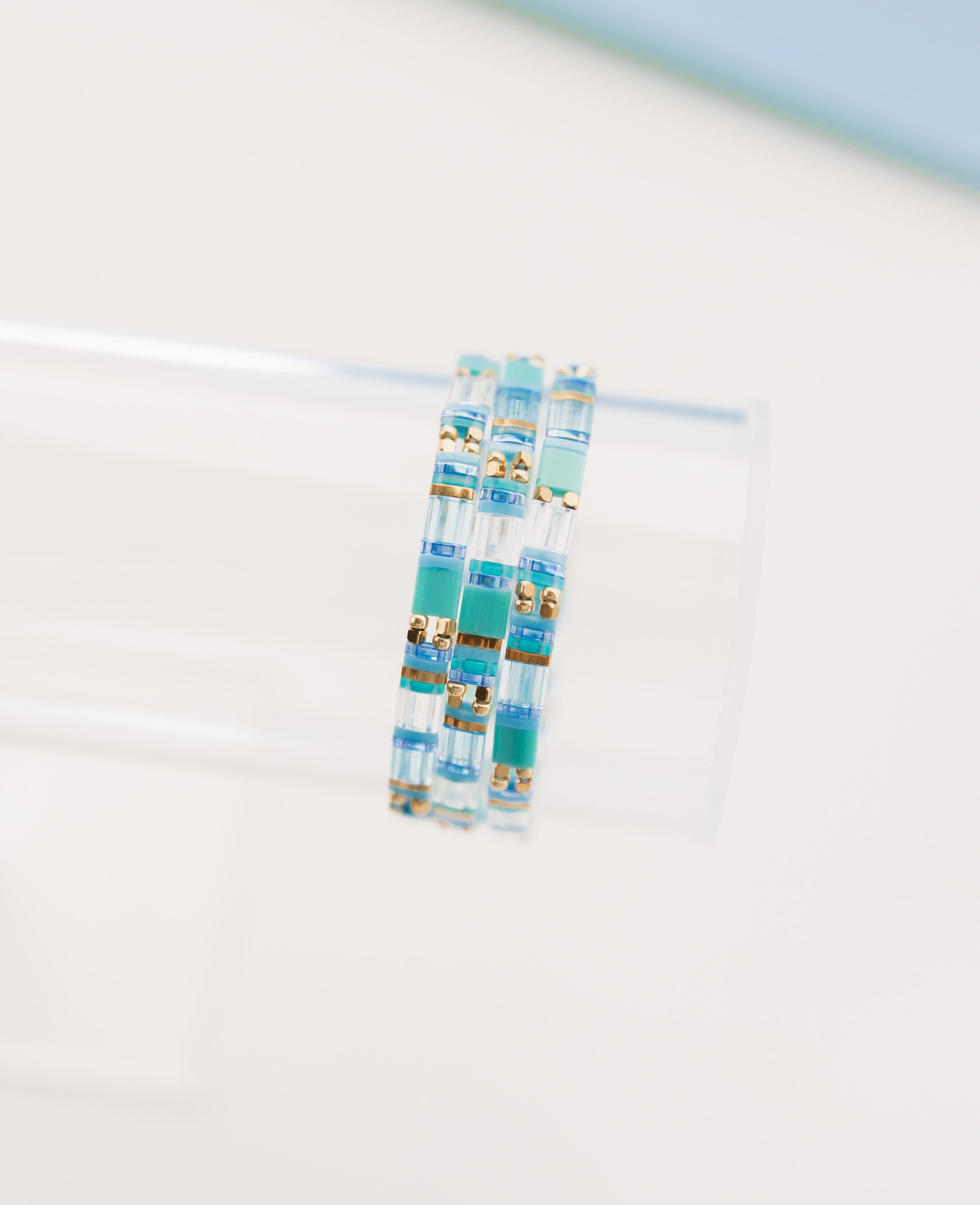 Beachy Glass Tile Bracelet