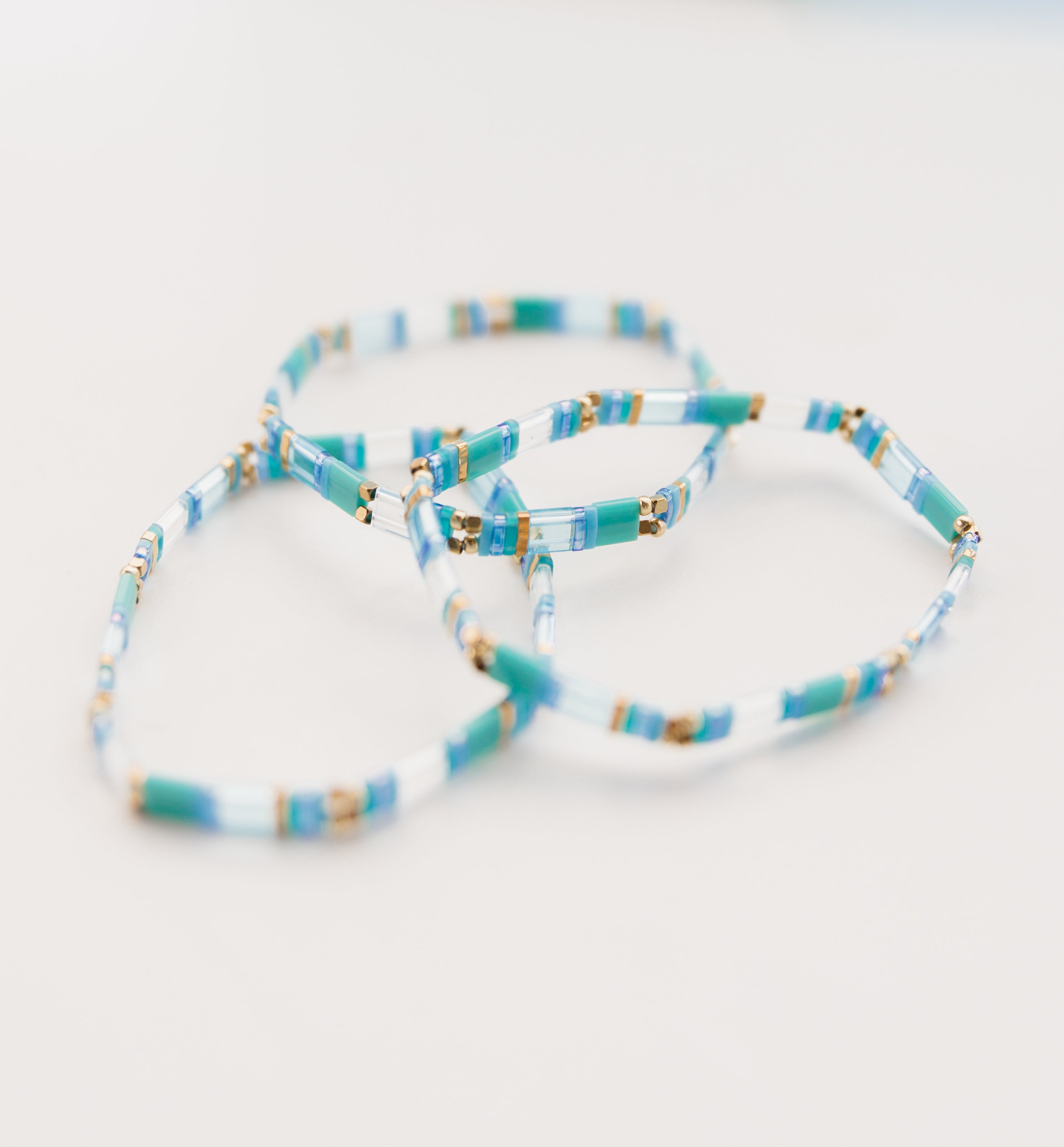 Beachy Glass Tile Bracelet