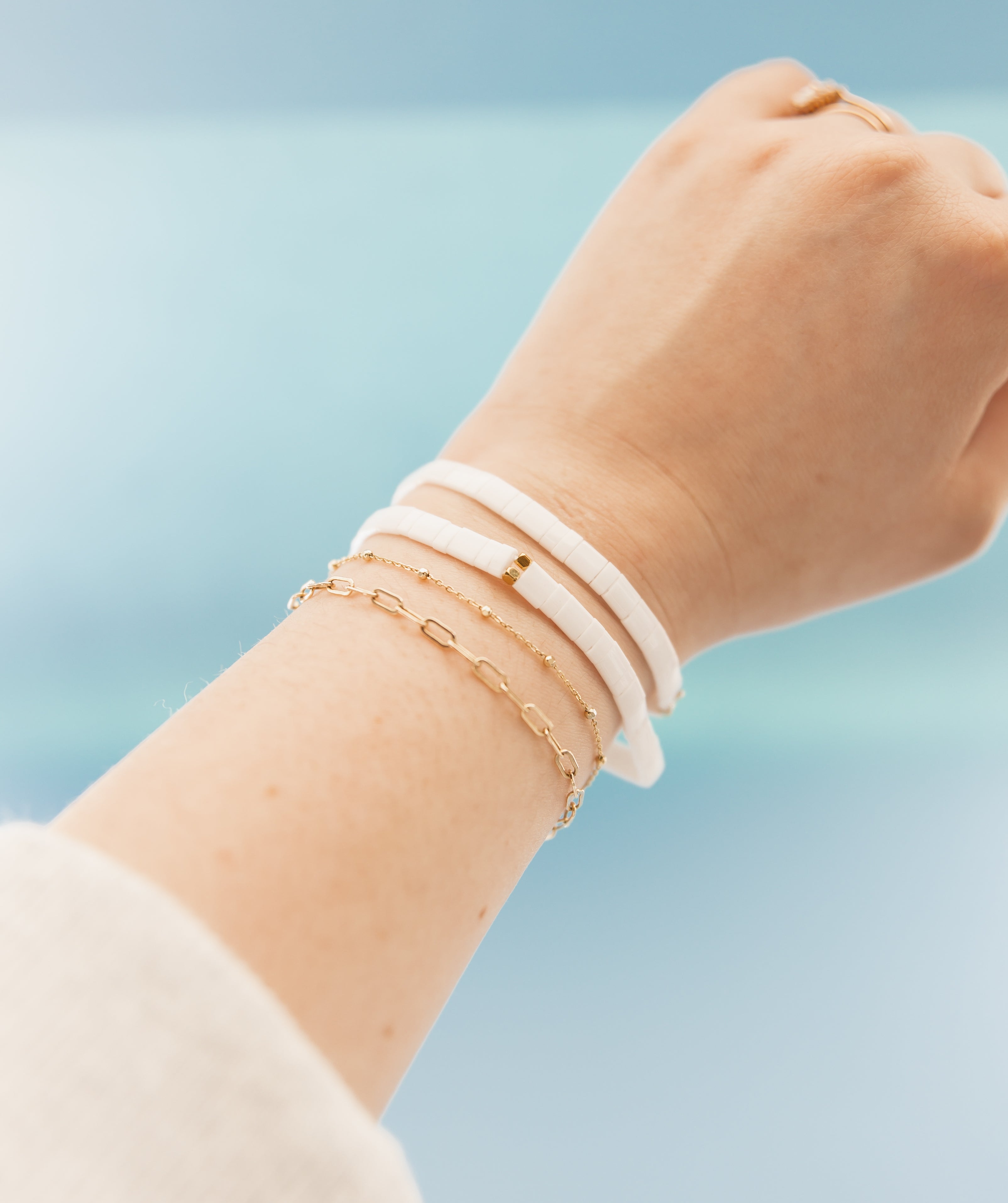 Bridal Glass Tile Bracelet