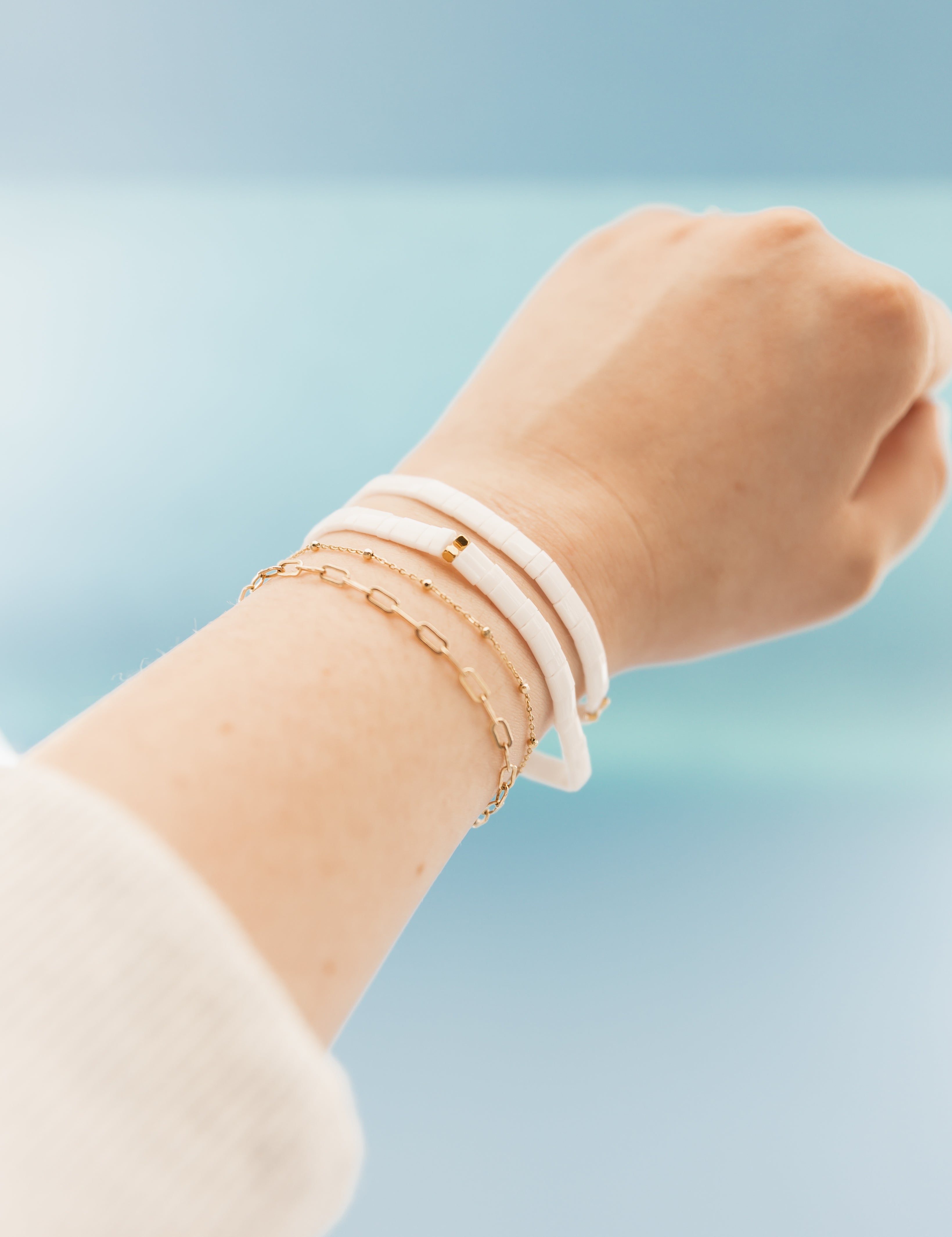 Bridal Glass Tile Bracelet