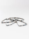Charcoal Glass Tile Bracelet