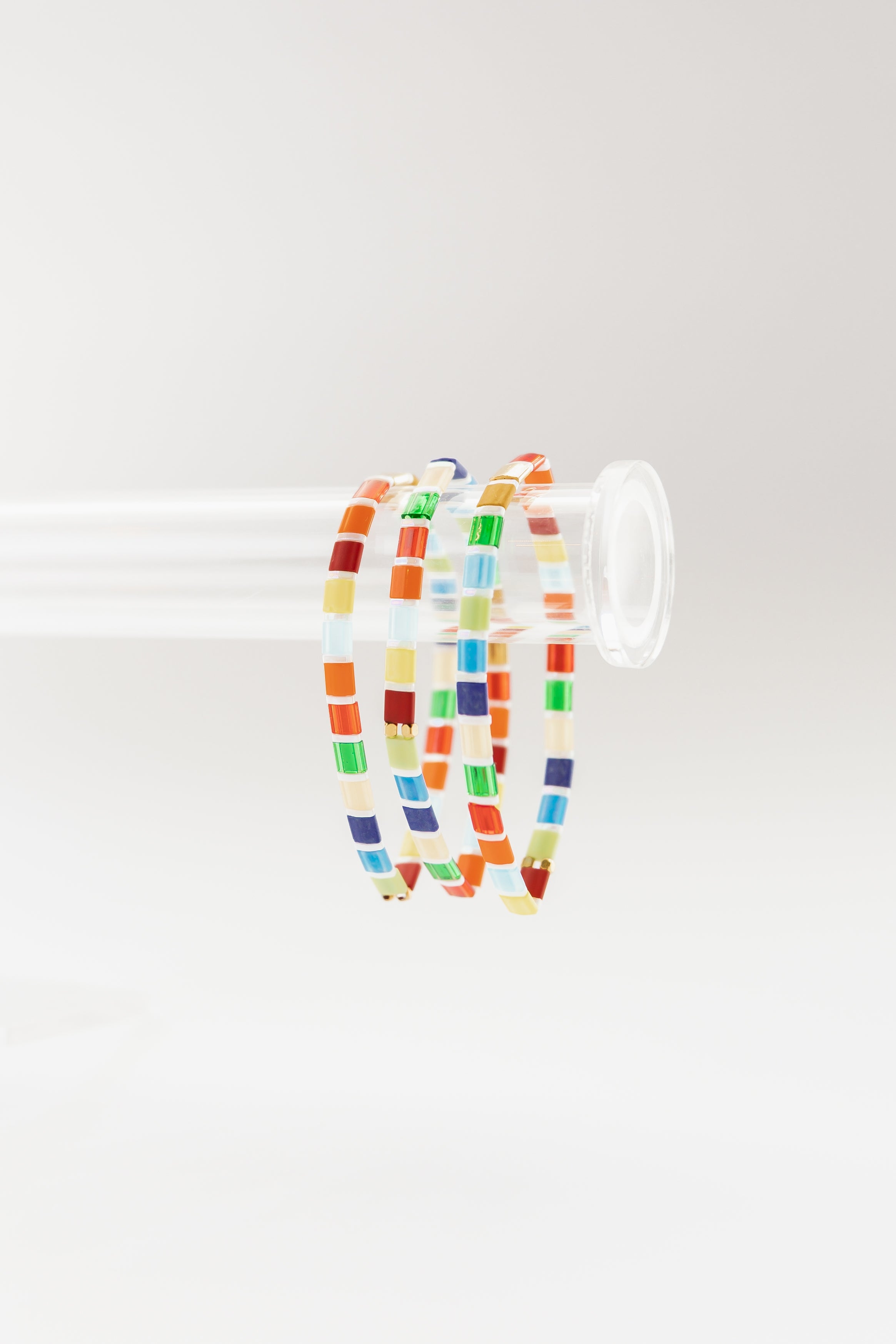 Color Block Glass Tile Bracelet