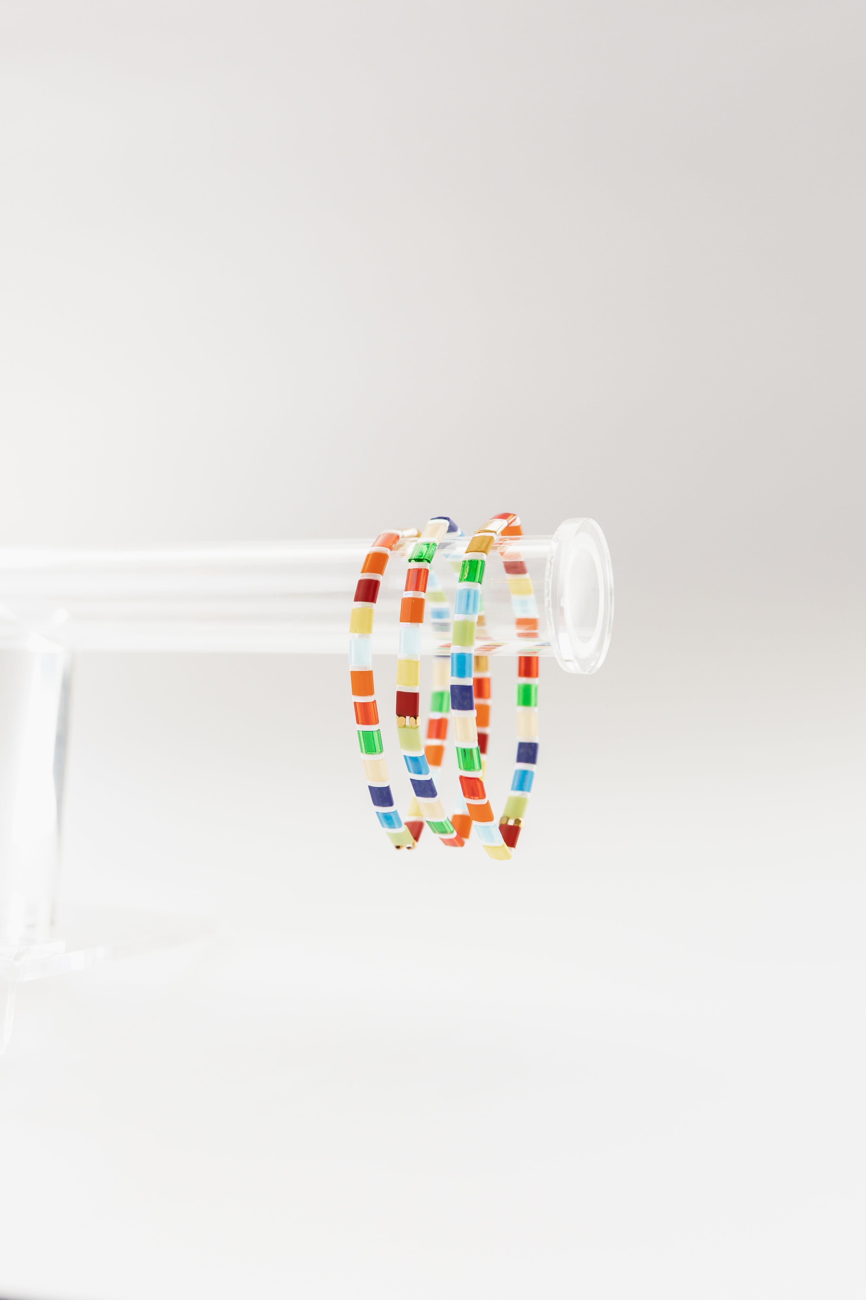 Color Block Glass Tile Bracelet