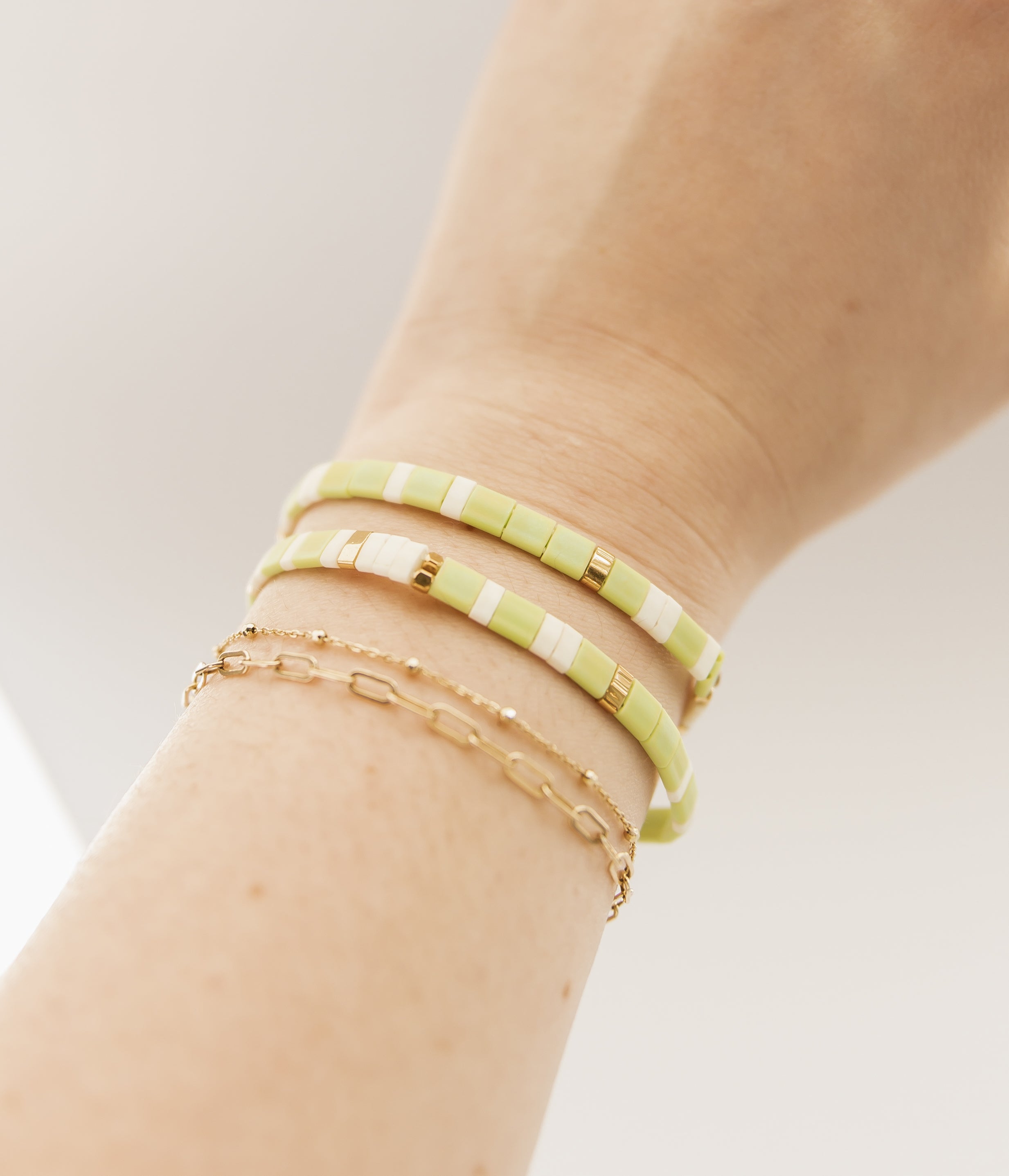 Meadow Glass Tile Bracelet