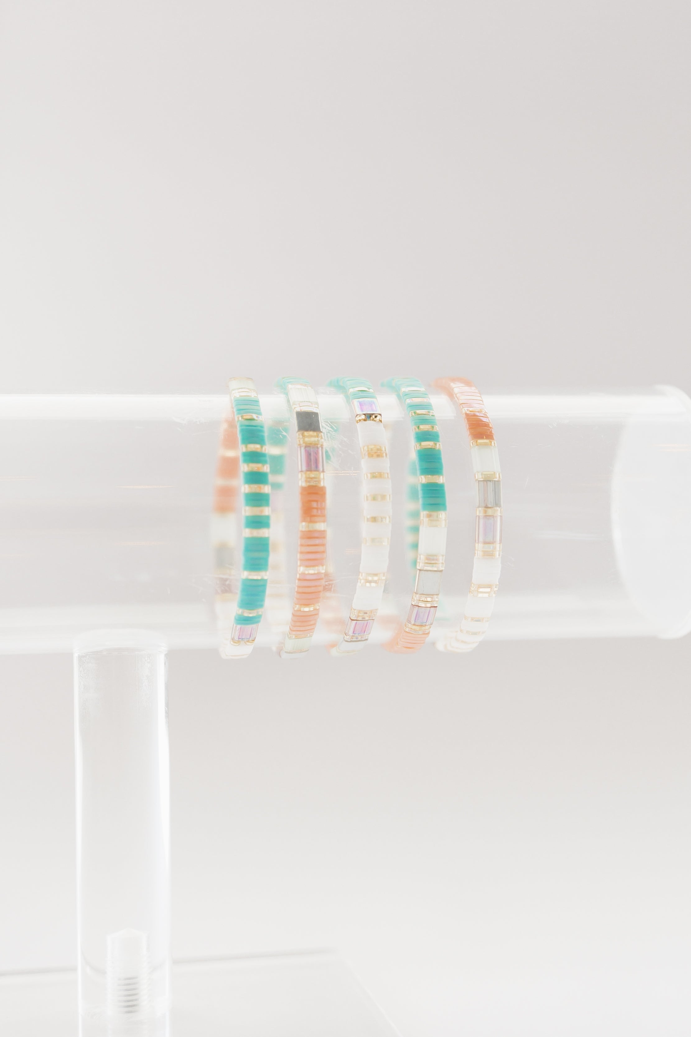 Pastel Glass Tile Bracelet