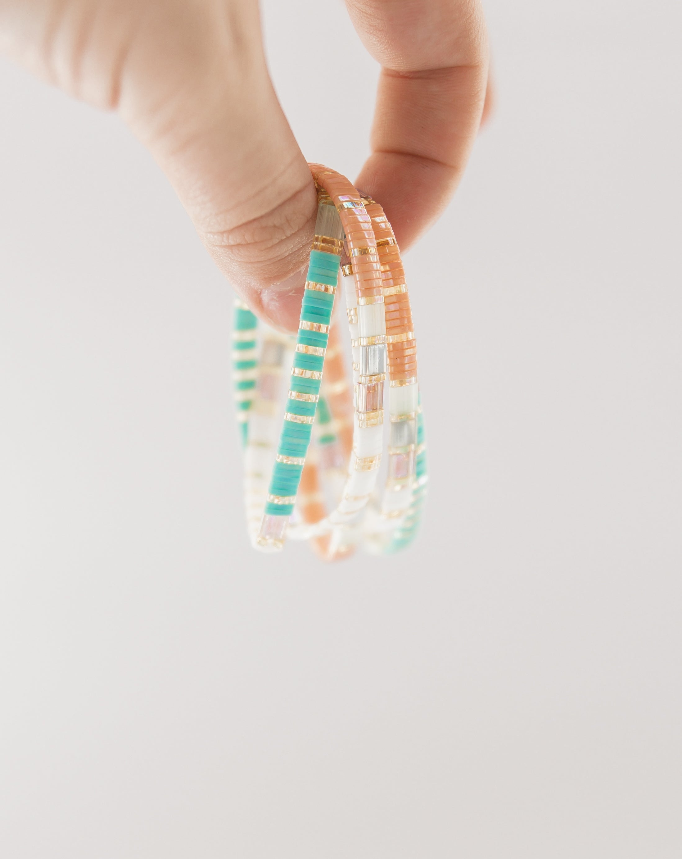 Pastel Glass Tile Bracelet