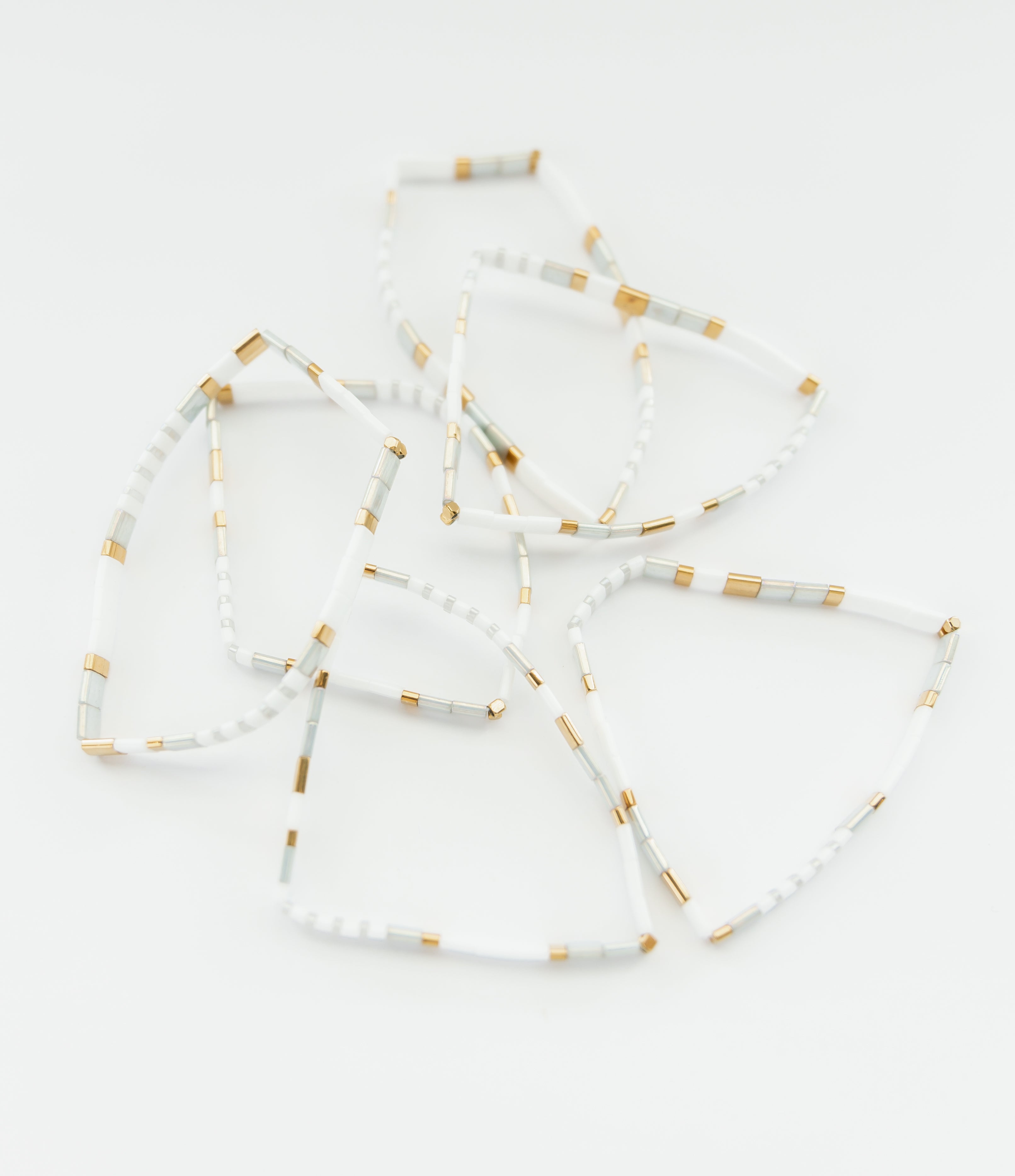 Neutral Glass Tile Bracelet