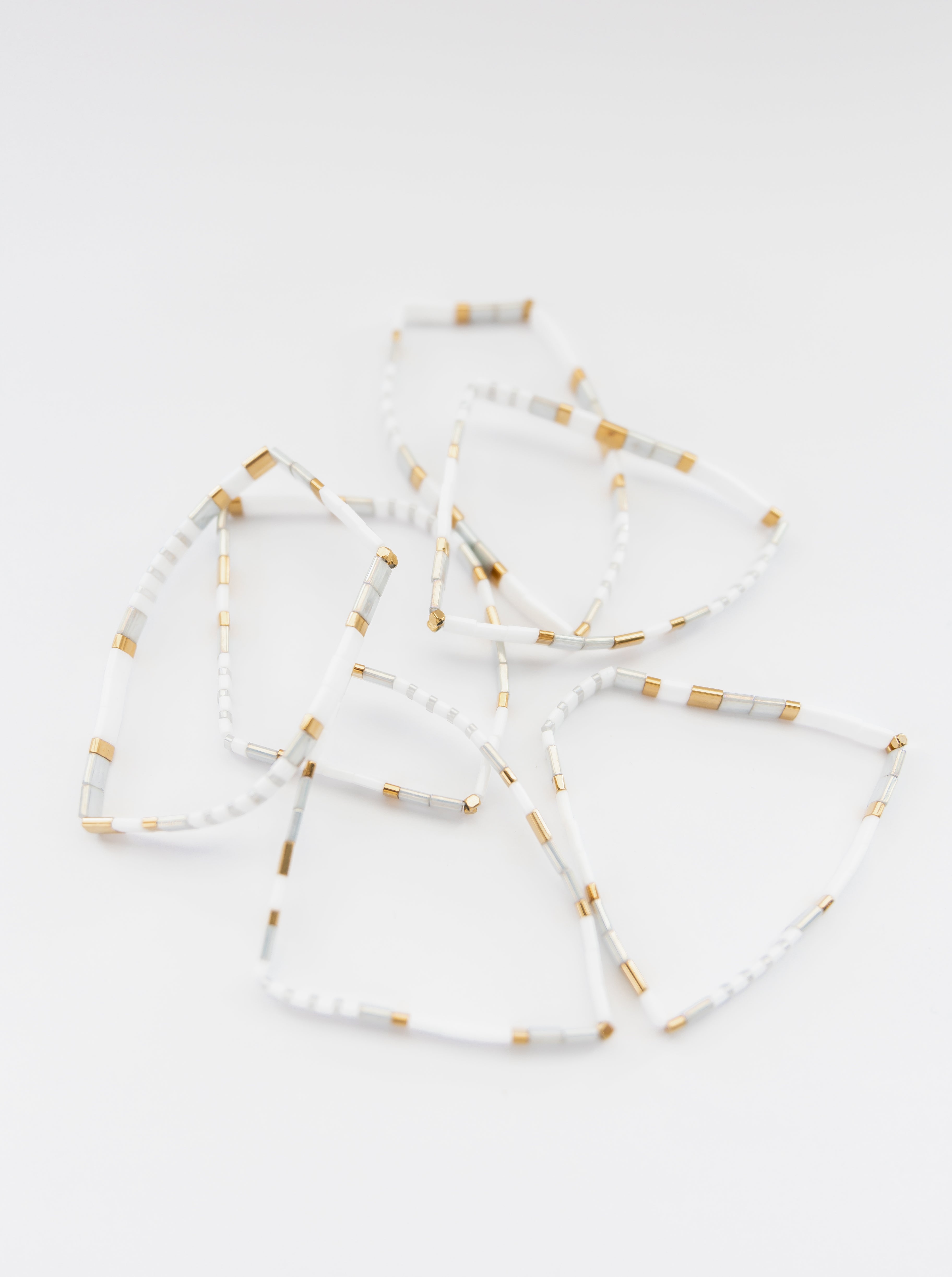 Neutral Glass Tile Bracelet