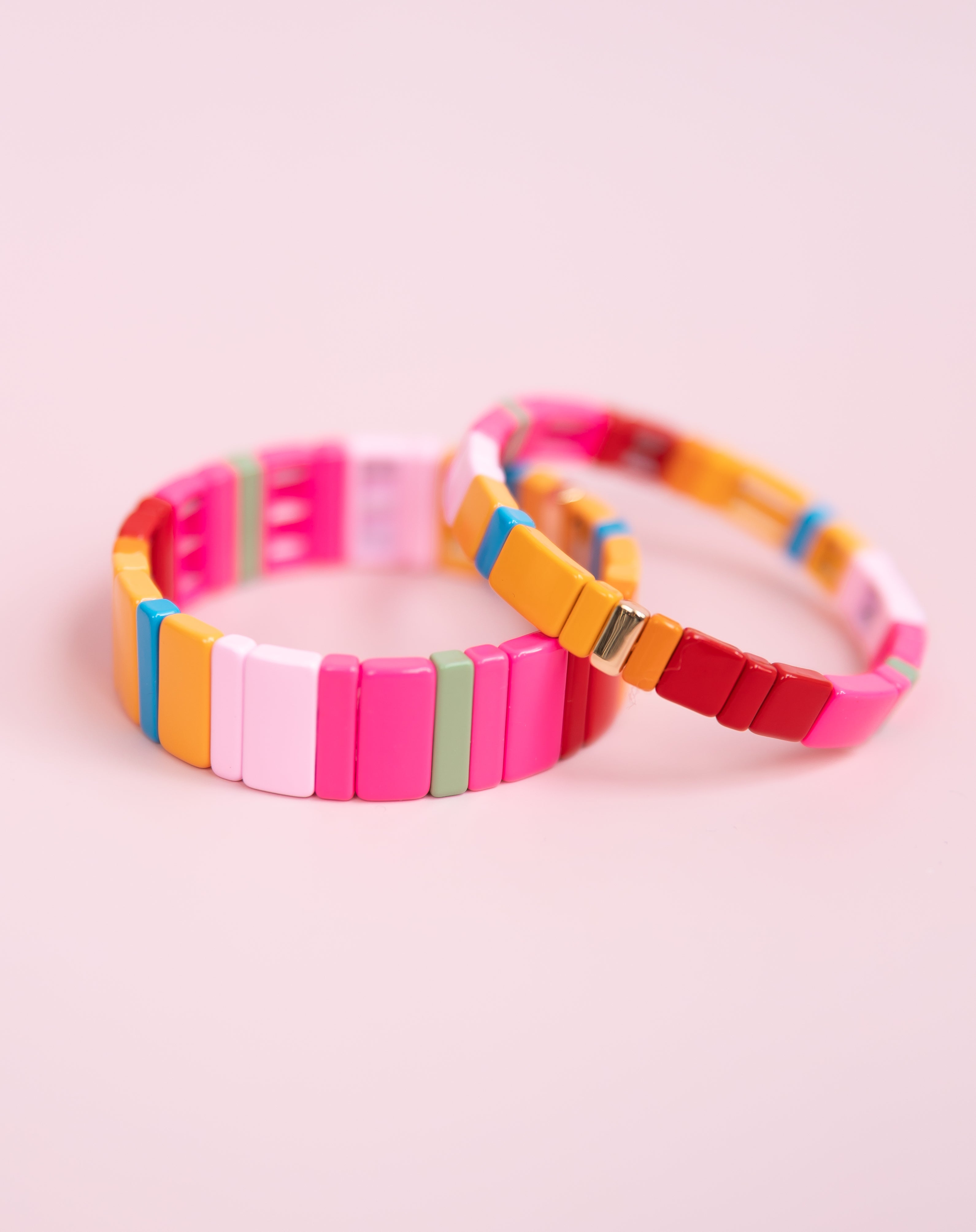 Hot Pink Tila Bracelet