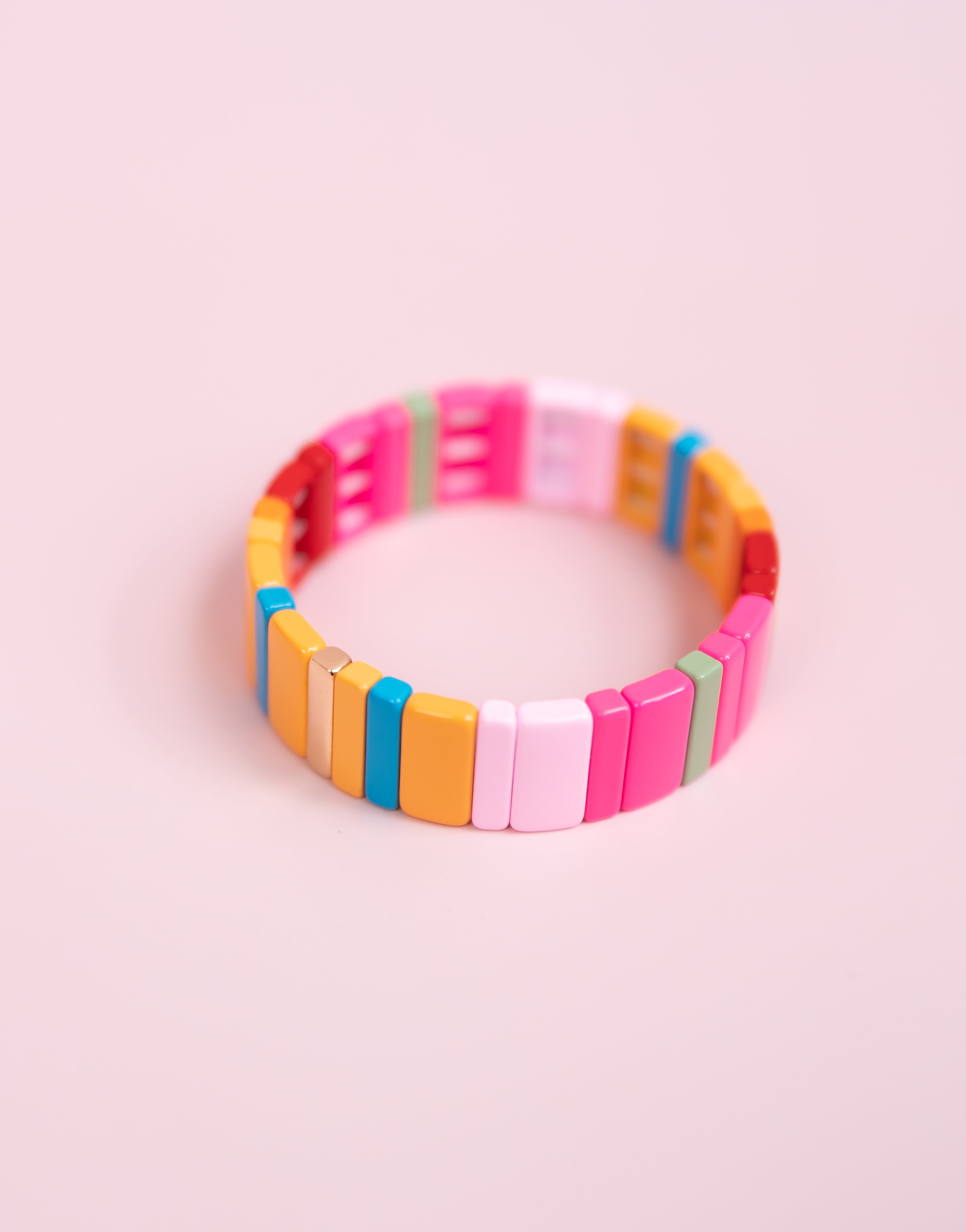 Hot Pink Tila Bracelet